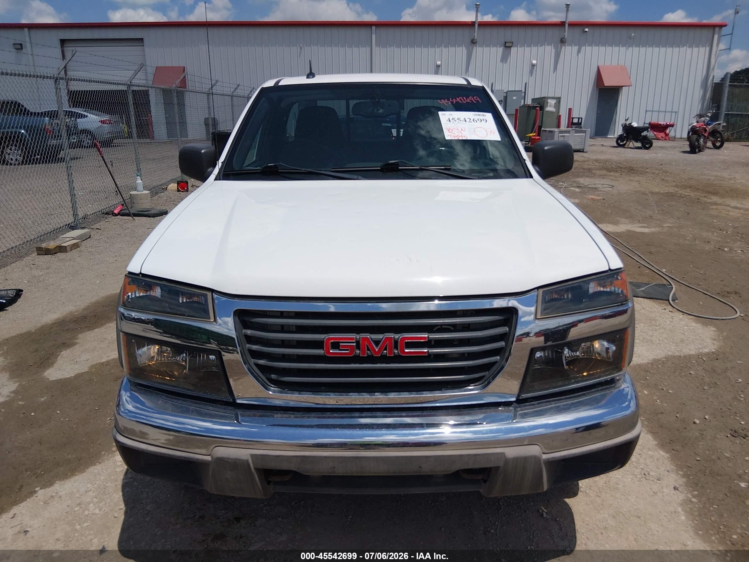 2010 Gmc Canyon Work Truck White vin: 1GTCSBD91A8135633