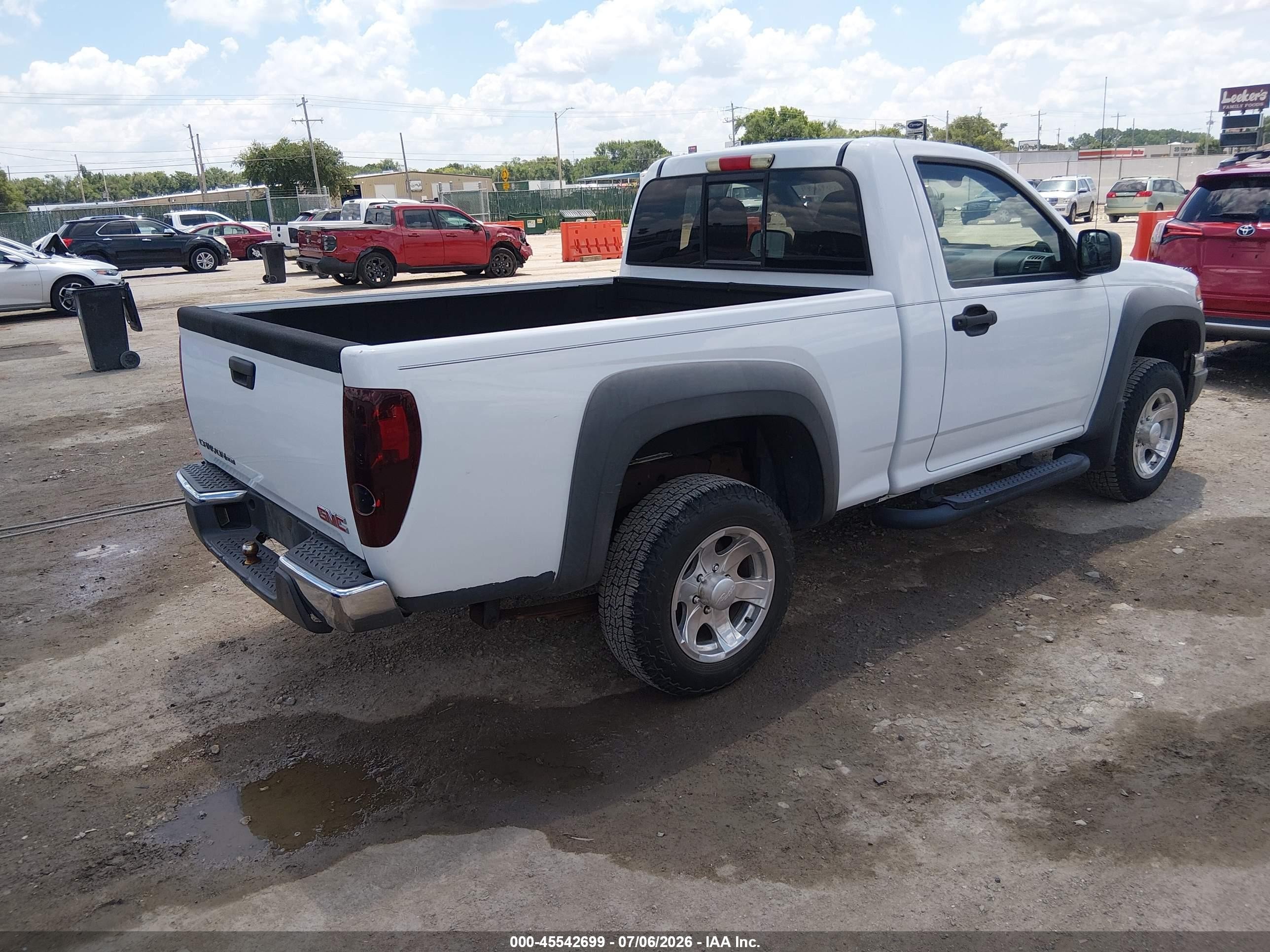 2010 Gmc Canyon Work Truck White vin: 1GTCSBD91A8135633