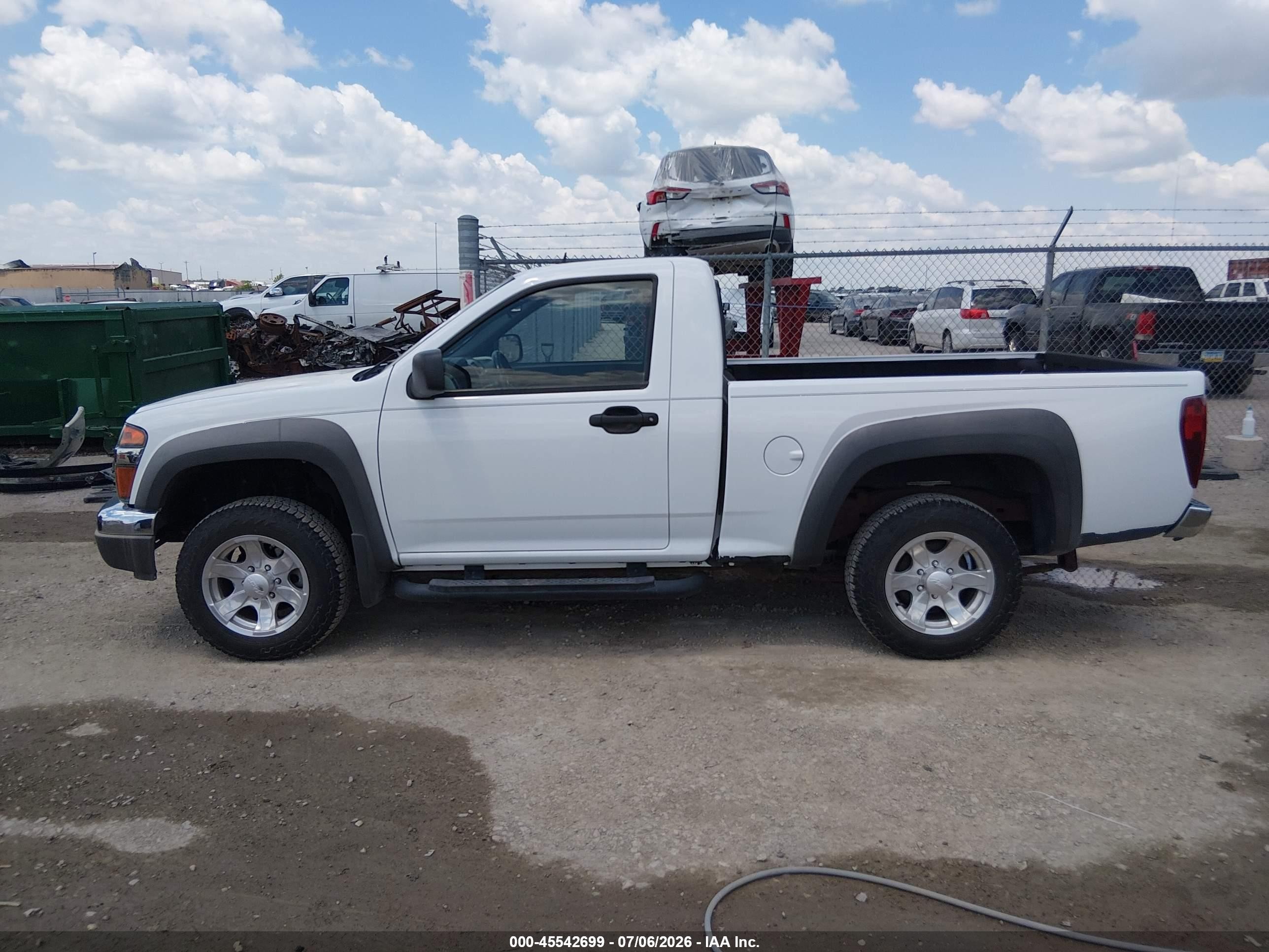 2010 Gmc Canyon Work Truck White vin: 1GTCSBD91A8135633