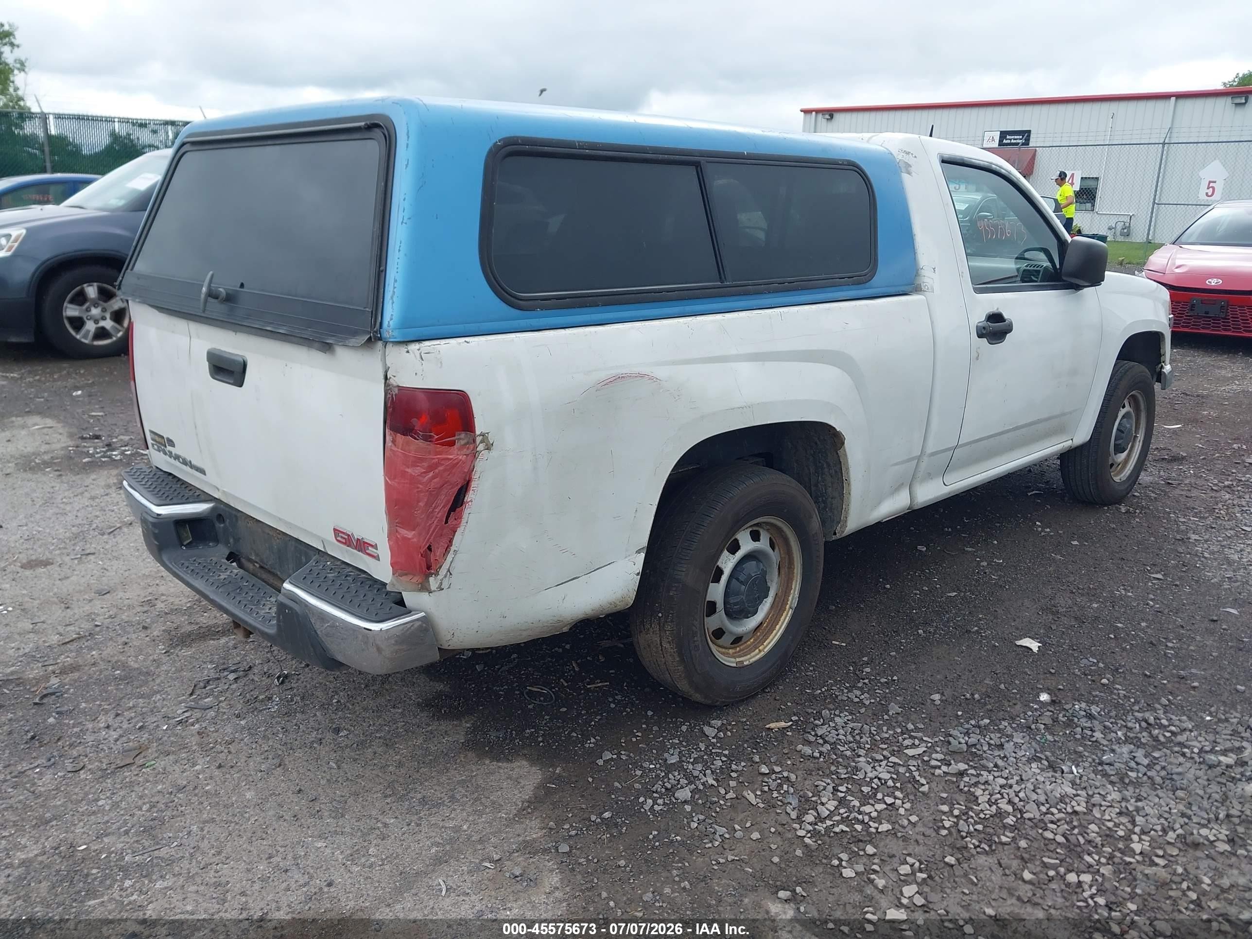 2010 Gmc Canyon Work Truck White vin: 1GTCSBD92A8148455