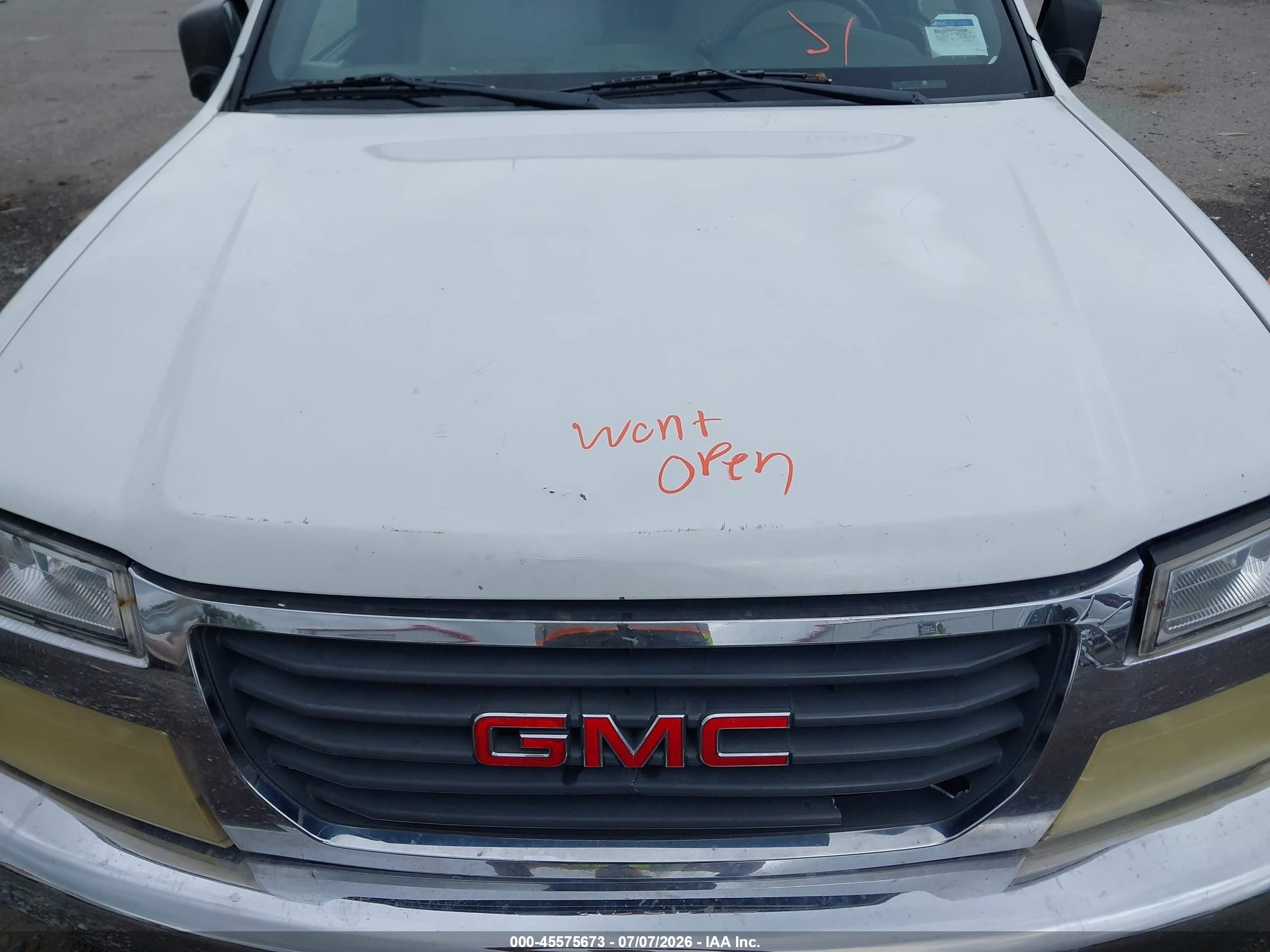 2010 Gmc Canyon Work Truck White vin: 1GTCSBD92A8148455