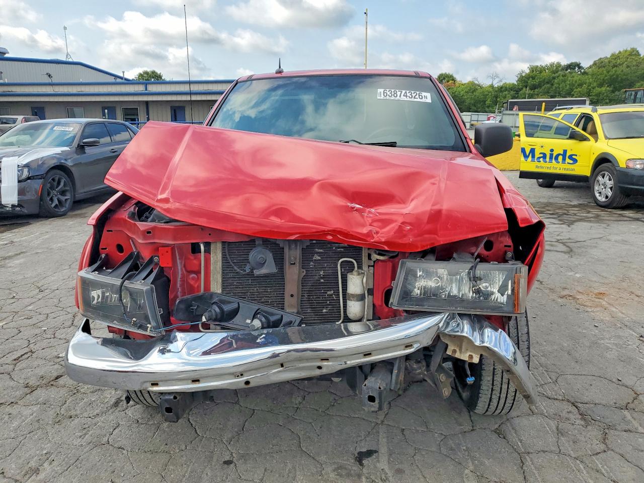 2010 Gmc Canyon Sle Red vin: 1GTCSCDE6A8100900