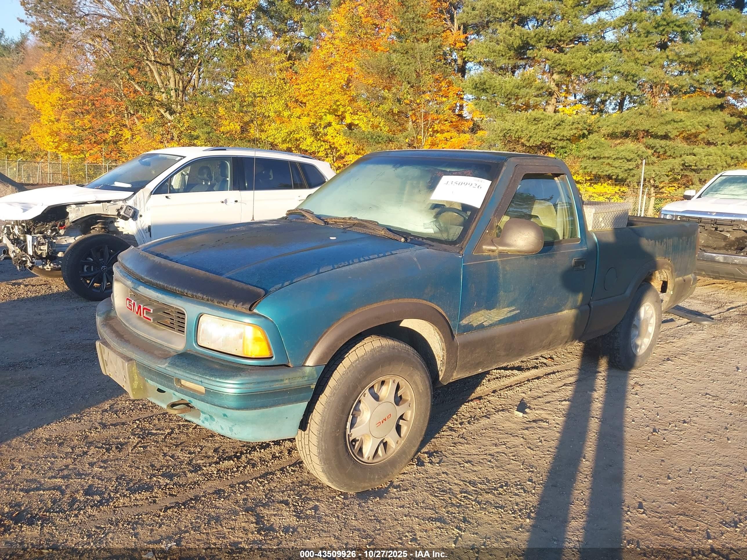 1994 Gmc Sonoma   Зеленый vin: 1GTCT14Z1R8517163