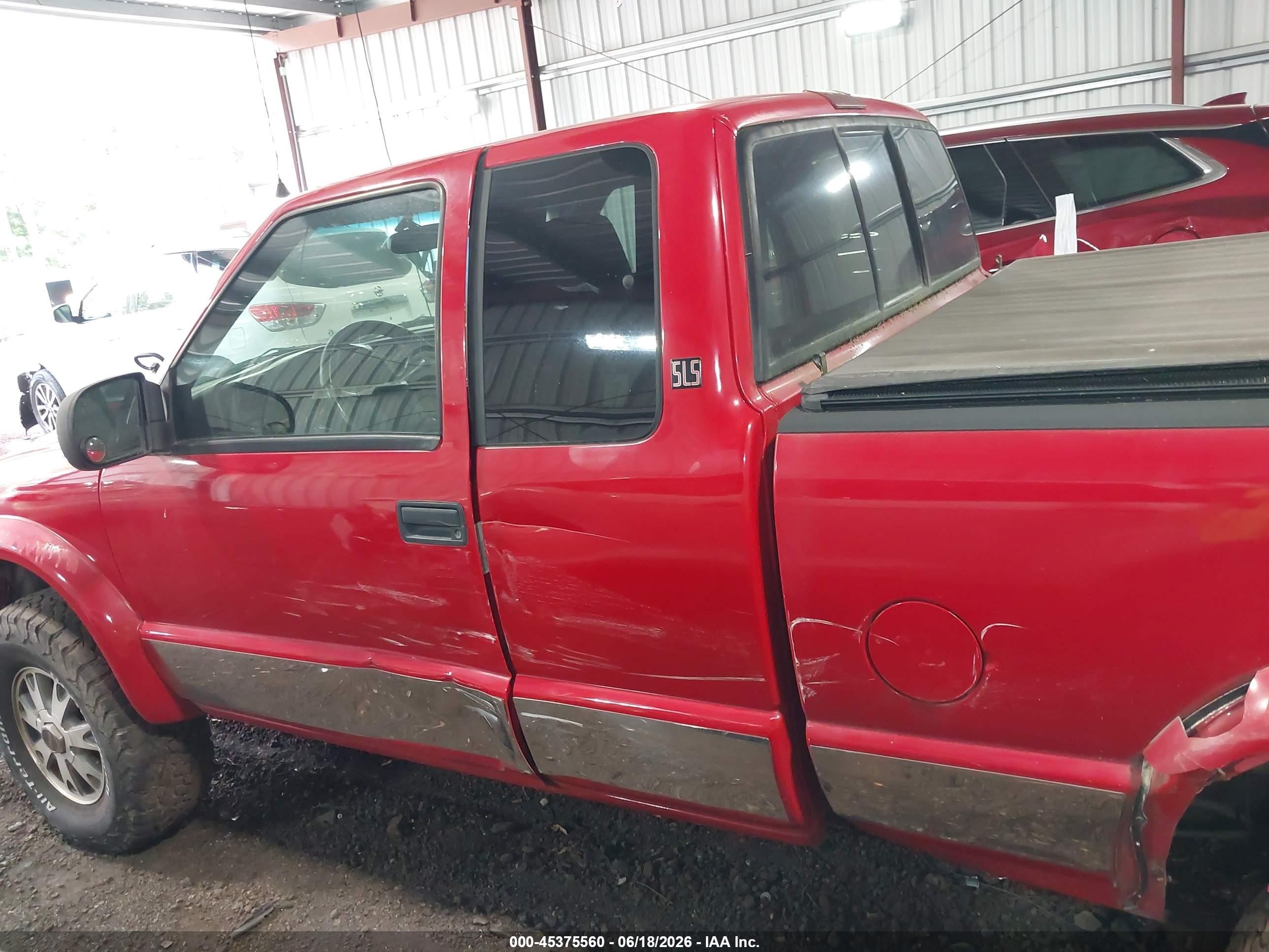 2002 Gmc Sonoma Sls Red vin: 1GTCT19W028171708