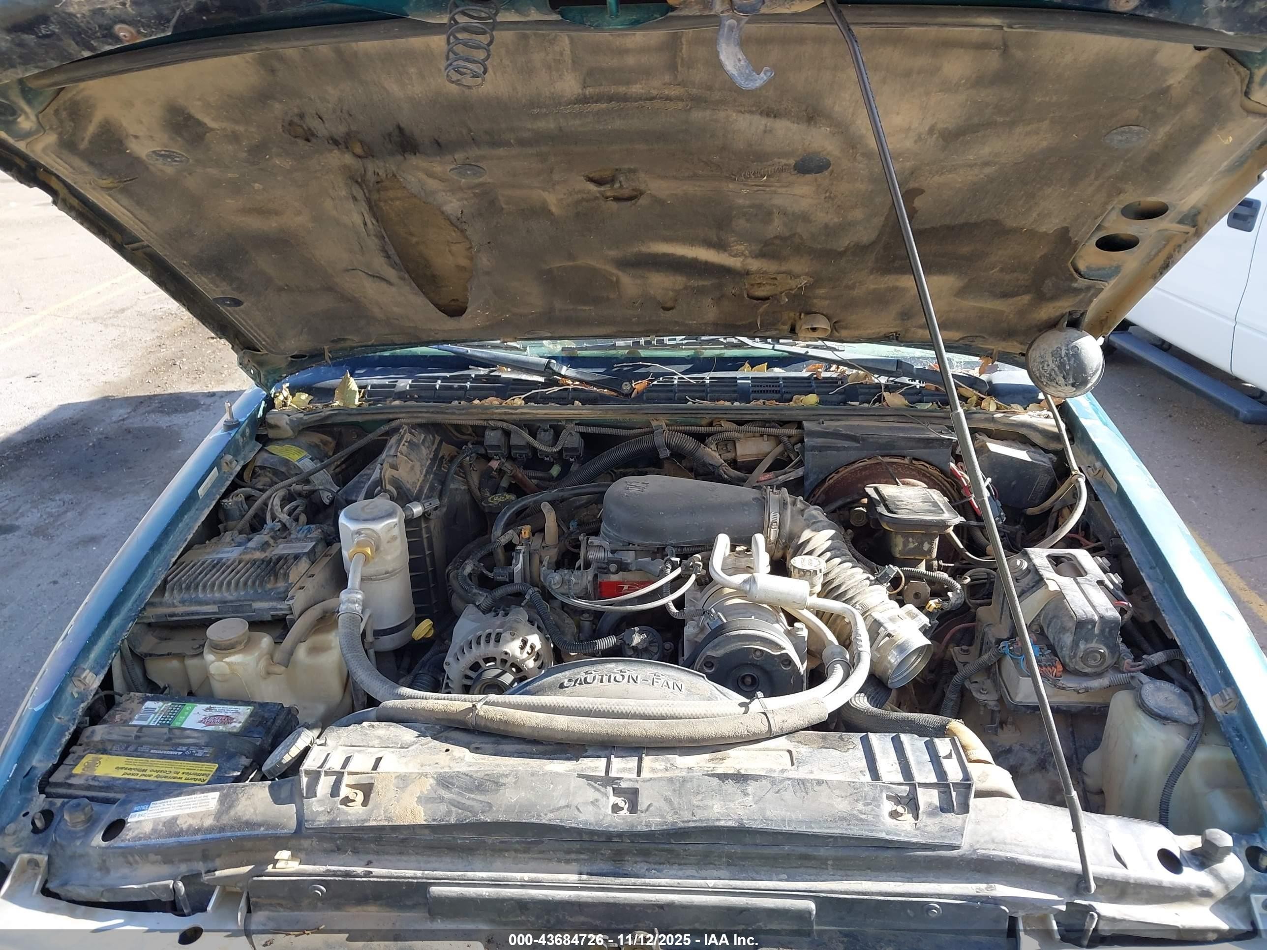 1997 Gmc Sonoma Sls Wideside Green vin: 1GTCT19W1V8506060