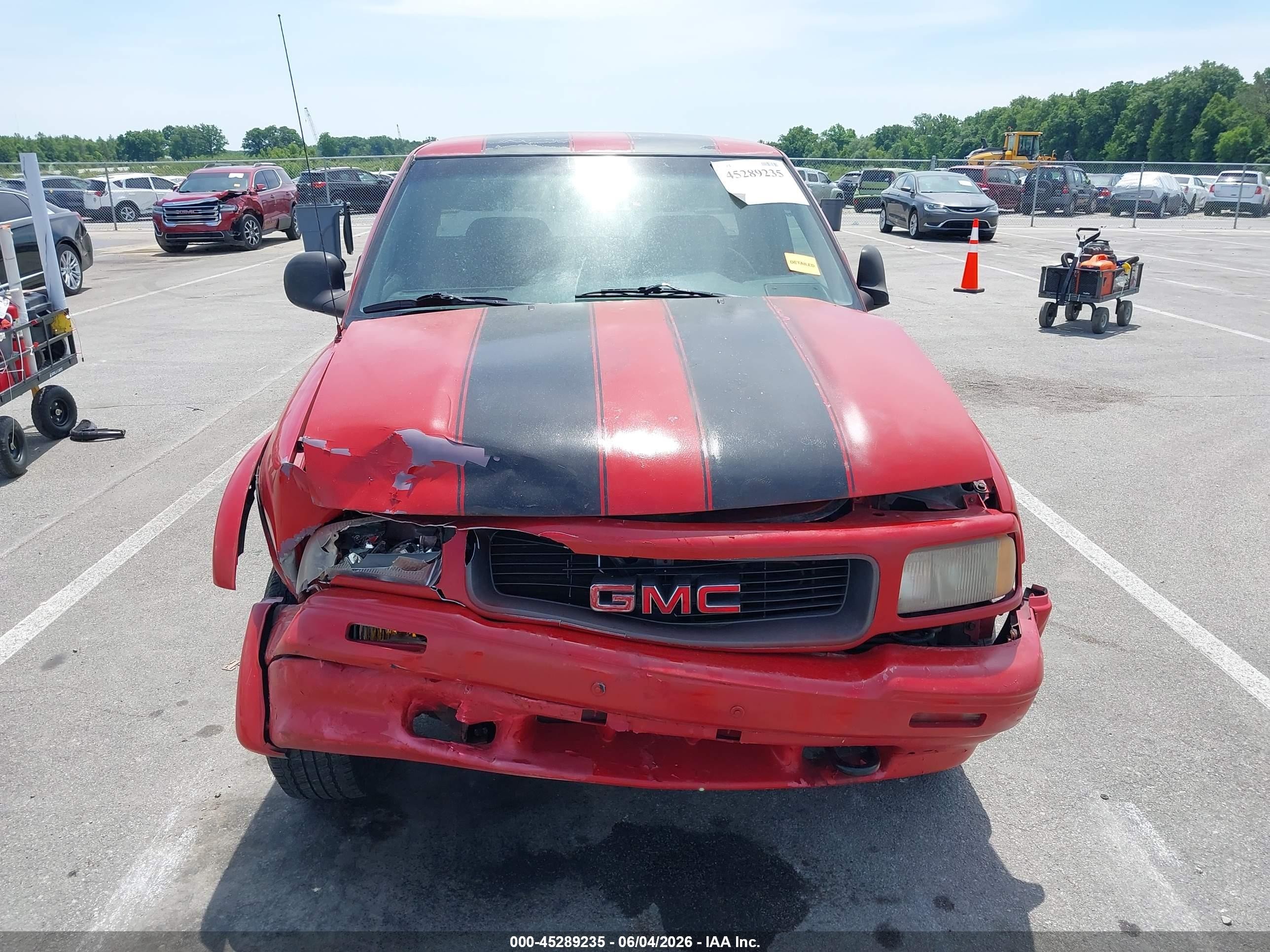 1997 Gmc Sonoma Sls Wideside Red vin: 1GTCT19W9V8520031