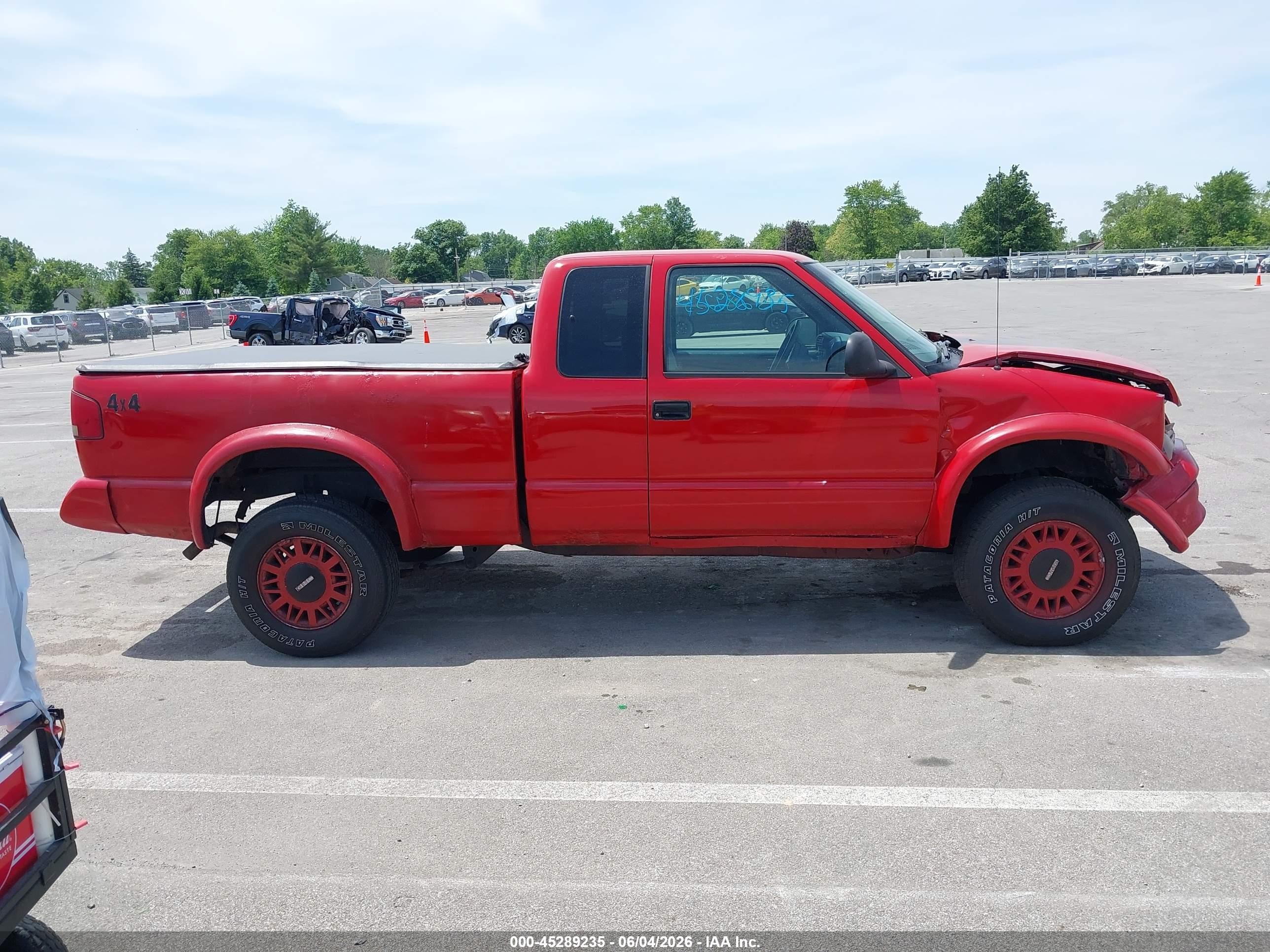 1997 Gmc Sonoma Sls Wideside Red vin: 1GTCT19W9V8520031