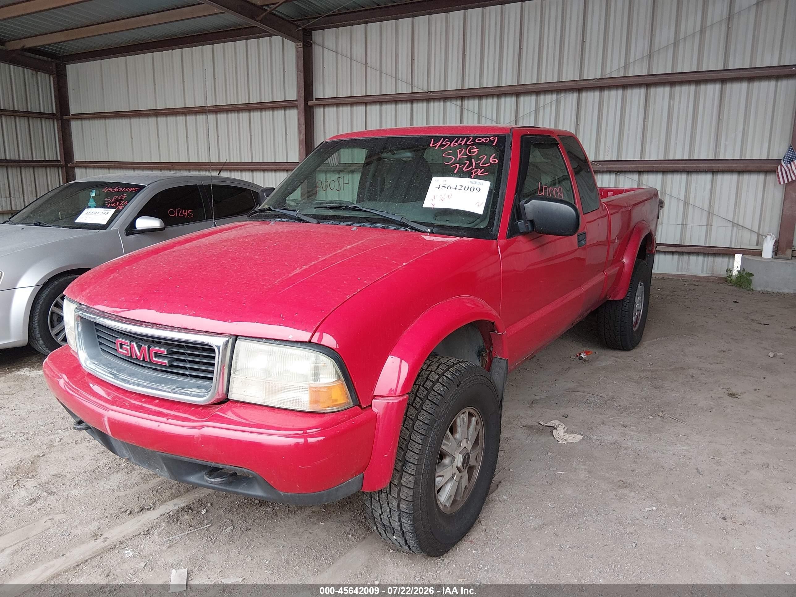 2003 Gmc Sonoma Sls Red vin: 1GTCT19X138178631