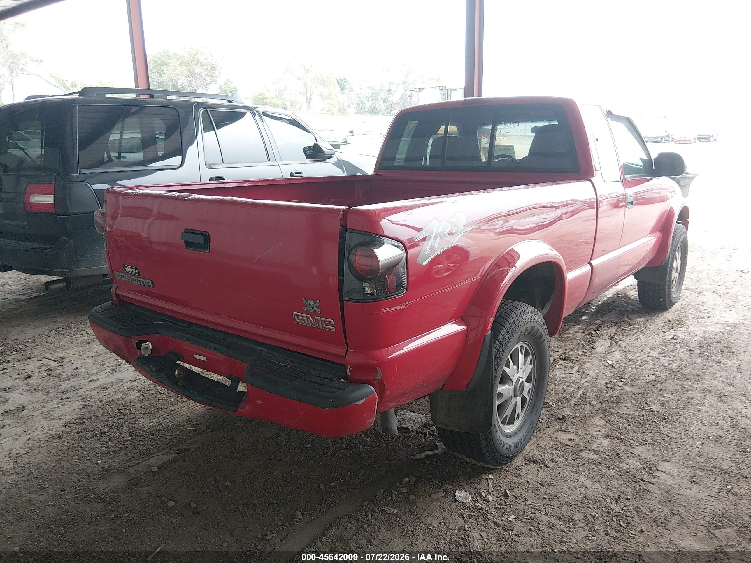 2003 Gmc Sonoma Sls Red vin: 1GTCT19X138178631