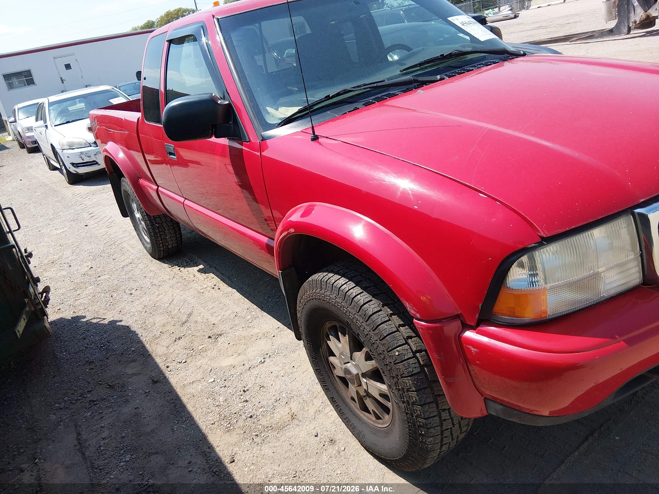 2003 Gmc Sonoma Sls Red vin: 1GTCT19X138178631