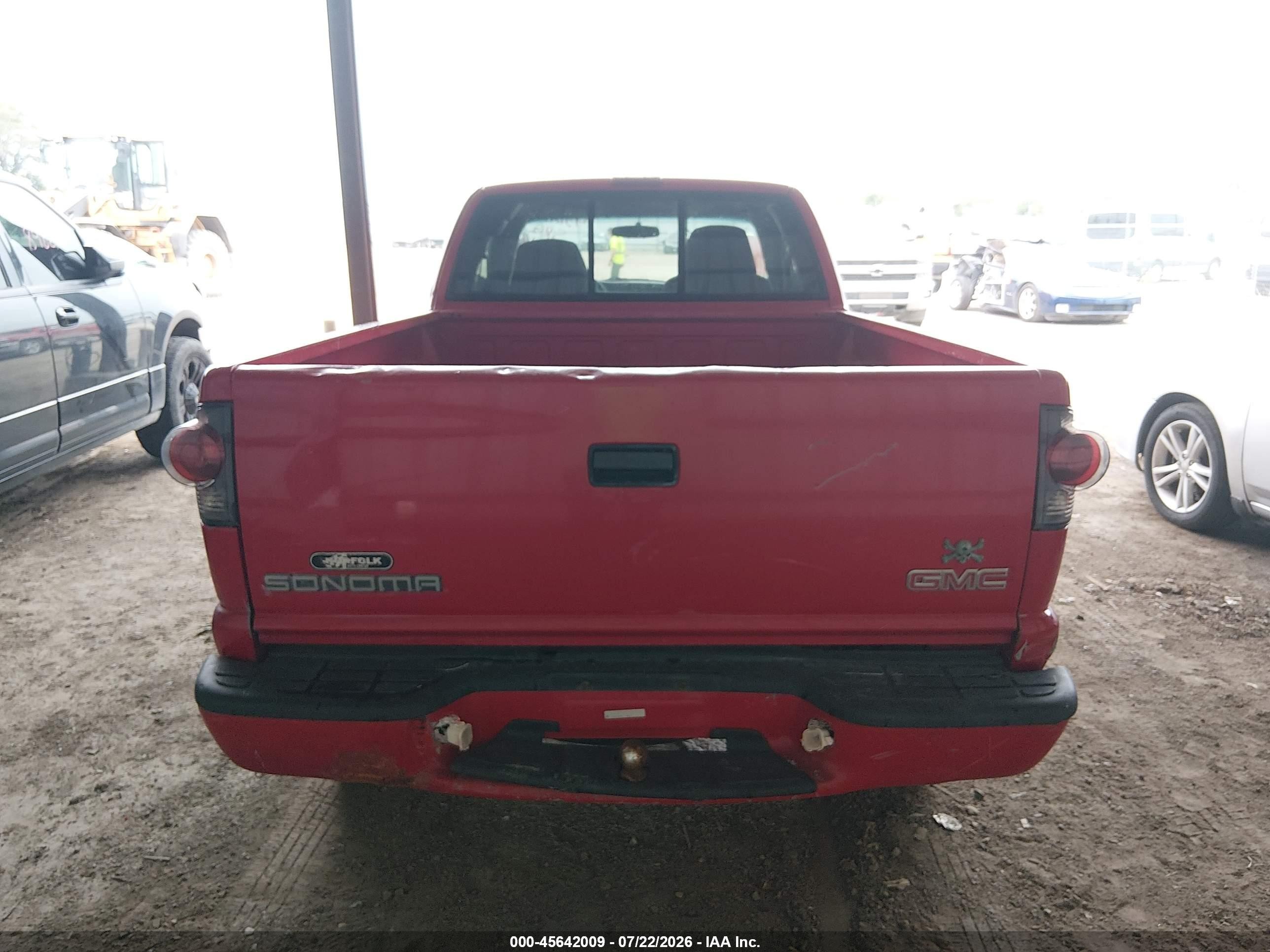 2003 Gmc Sonoma Sls Red vin: 1GTCT19X138178631