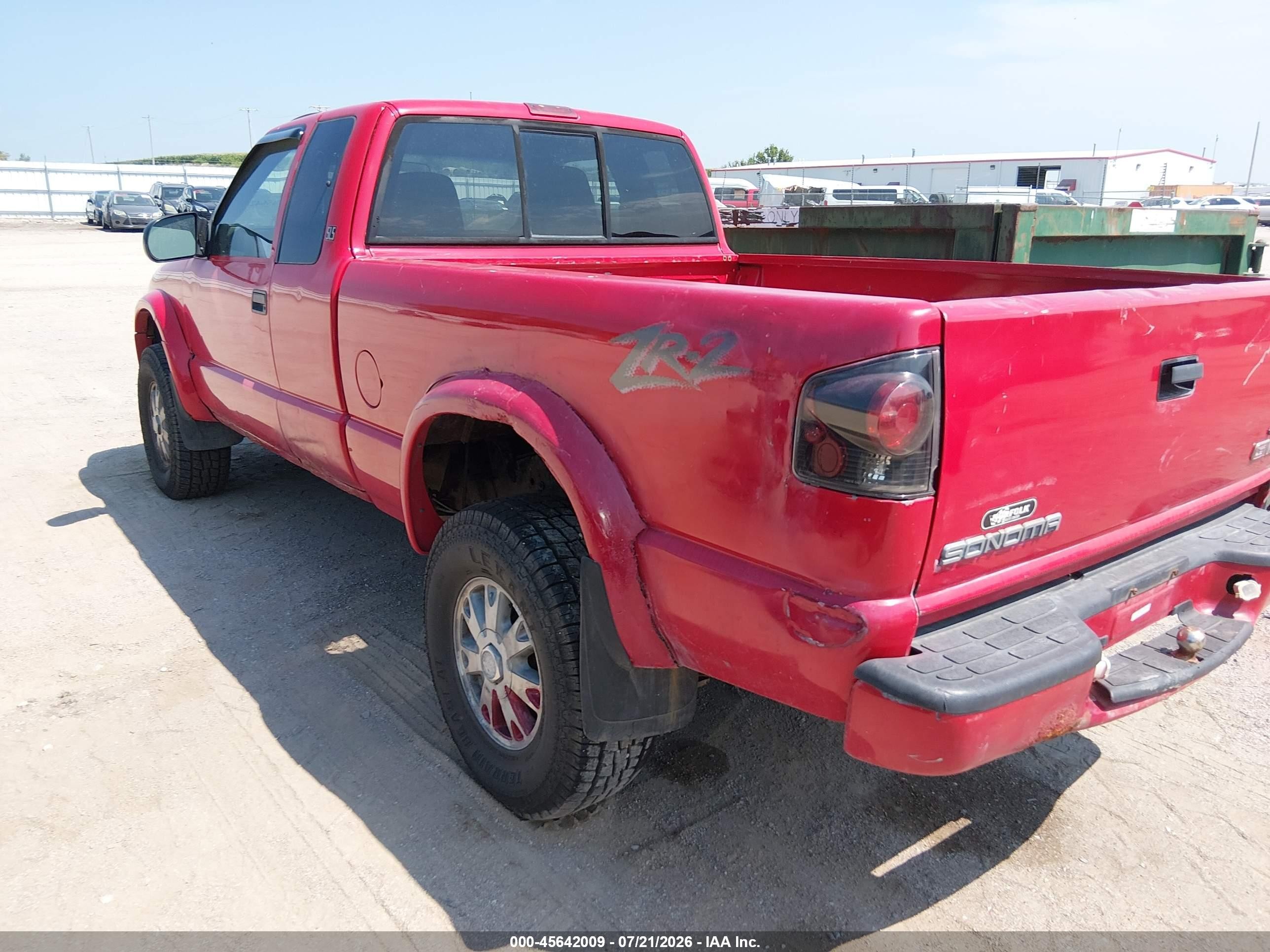 2003 Gmc Sonoma Sls Red vin: 1GTCT19X138178631