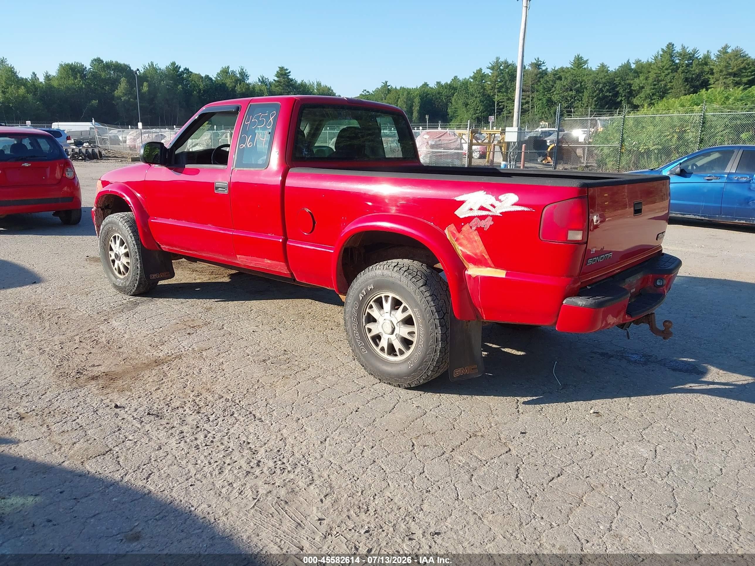 2003 Gmc Sonoma Sls Красный vin: 1GTCT19XX38164243