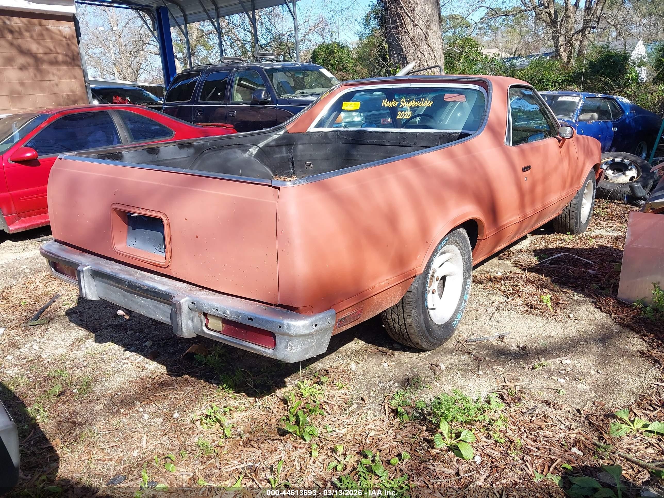 1984 Gmc Caballero   Красный vin: 1GTCW80H0ER502106