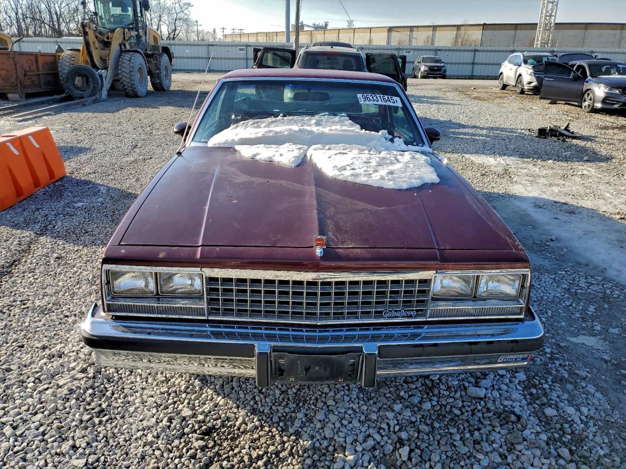 1984 Gmc Caballero Maroon vin: 1GTCW80H3ER502178