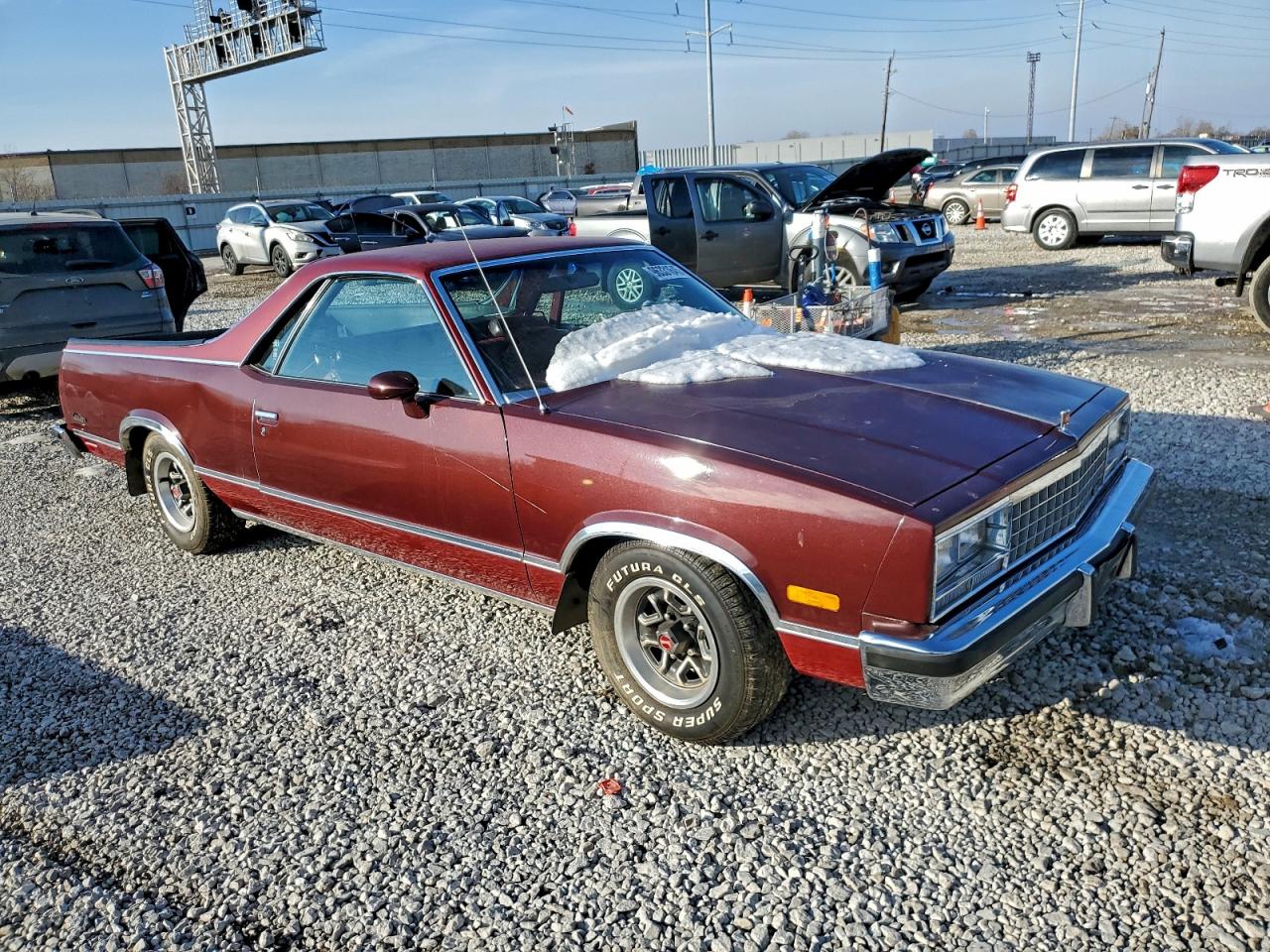 1984 Gmc Caballero Maroon vin: 1GTCW80H3ER502178