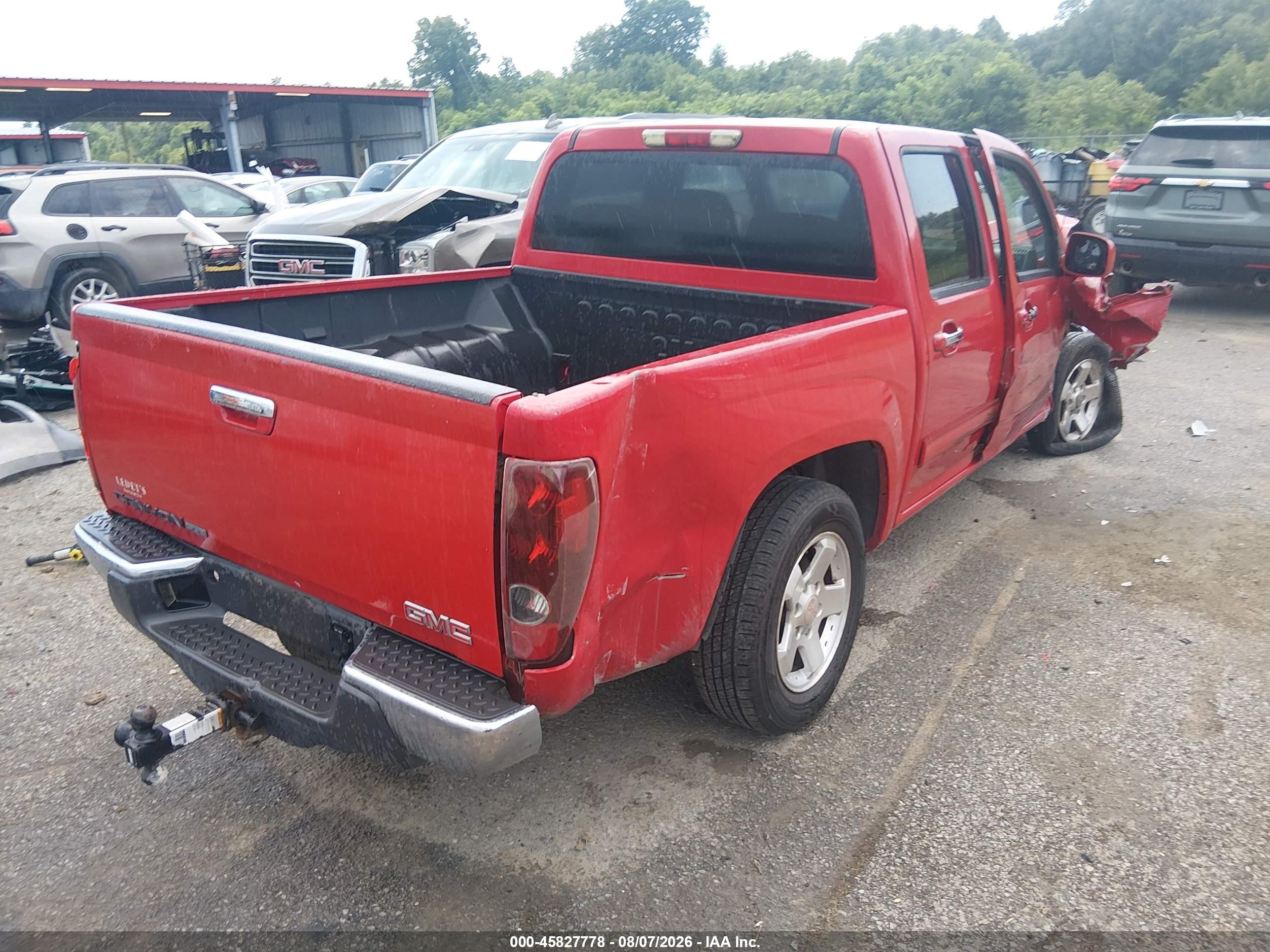 2012 Gmc Canyon Sle1 Red vin: 1GTD5MFE7C8106934