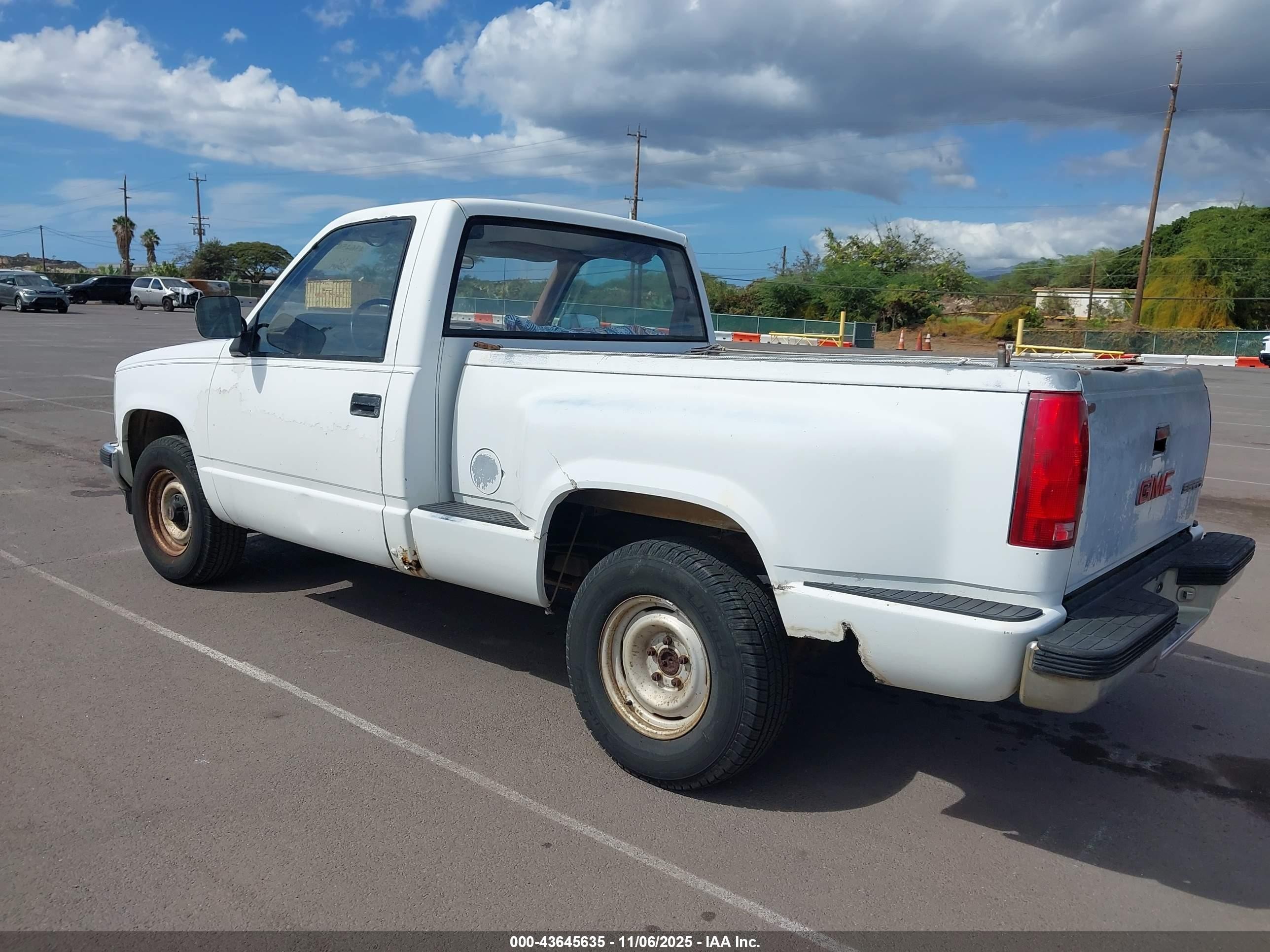 1989 Gmc Sierra C1500 Белый vin: 1GTDC14H0KZ538291