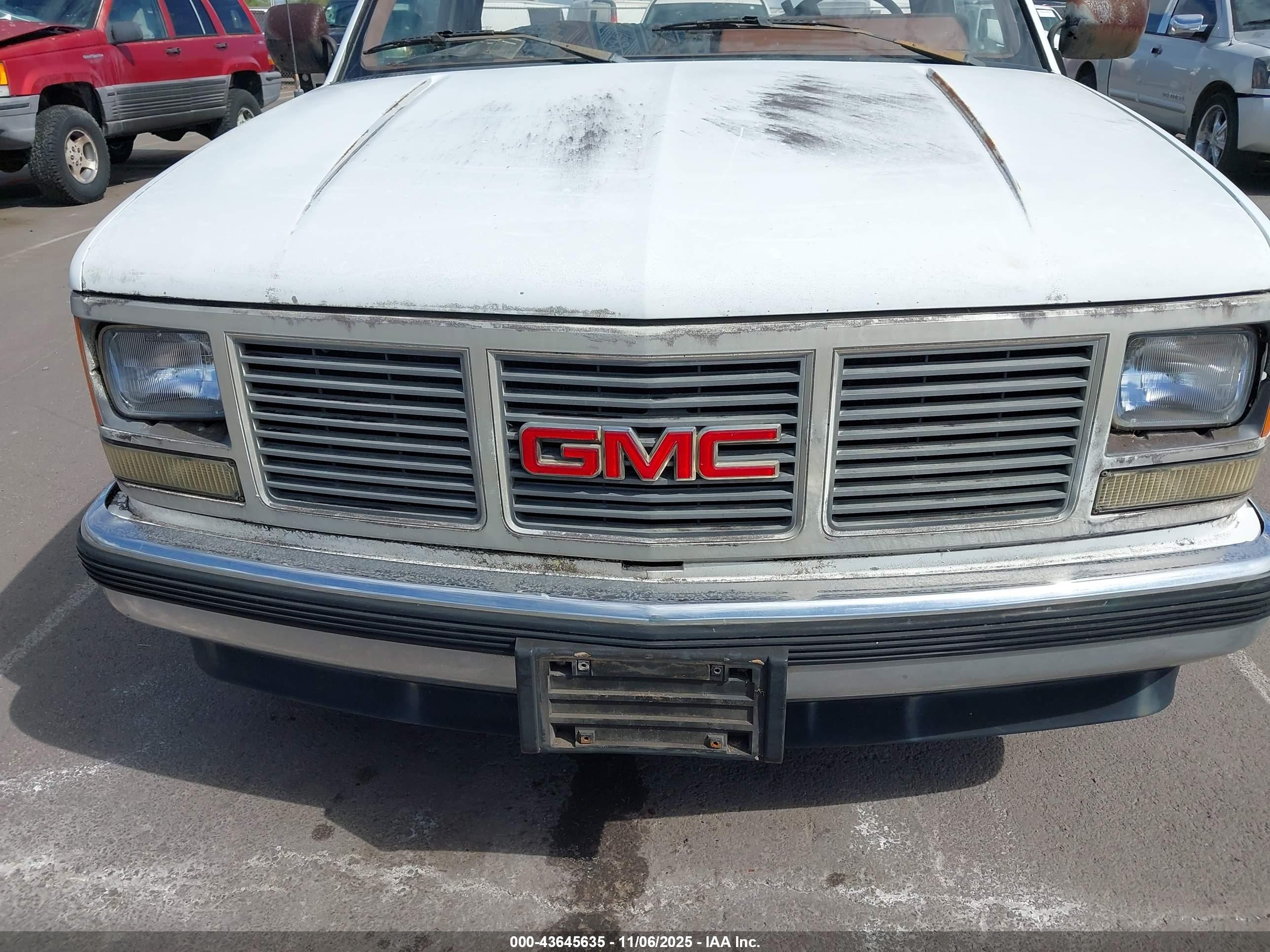 1989 Gmc Sierra C1500 Белый vin: 1GTDC14H0KZ538291