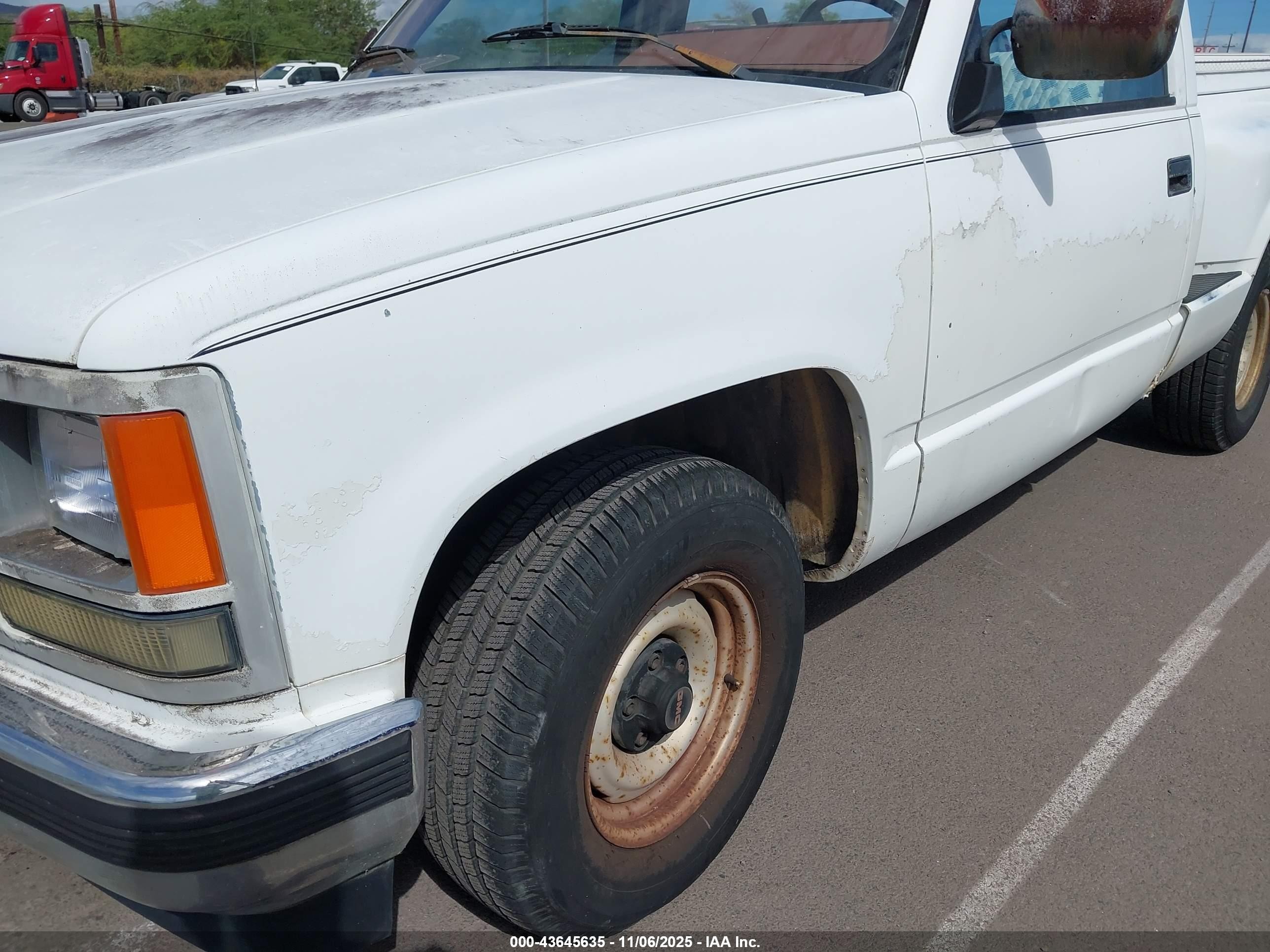 1989 Gmc Sierra C1500 Белый vin: 1GTDC14H0KZ538291