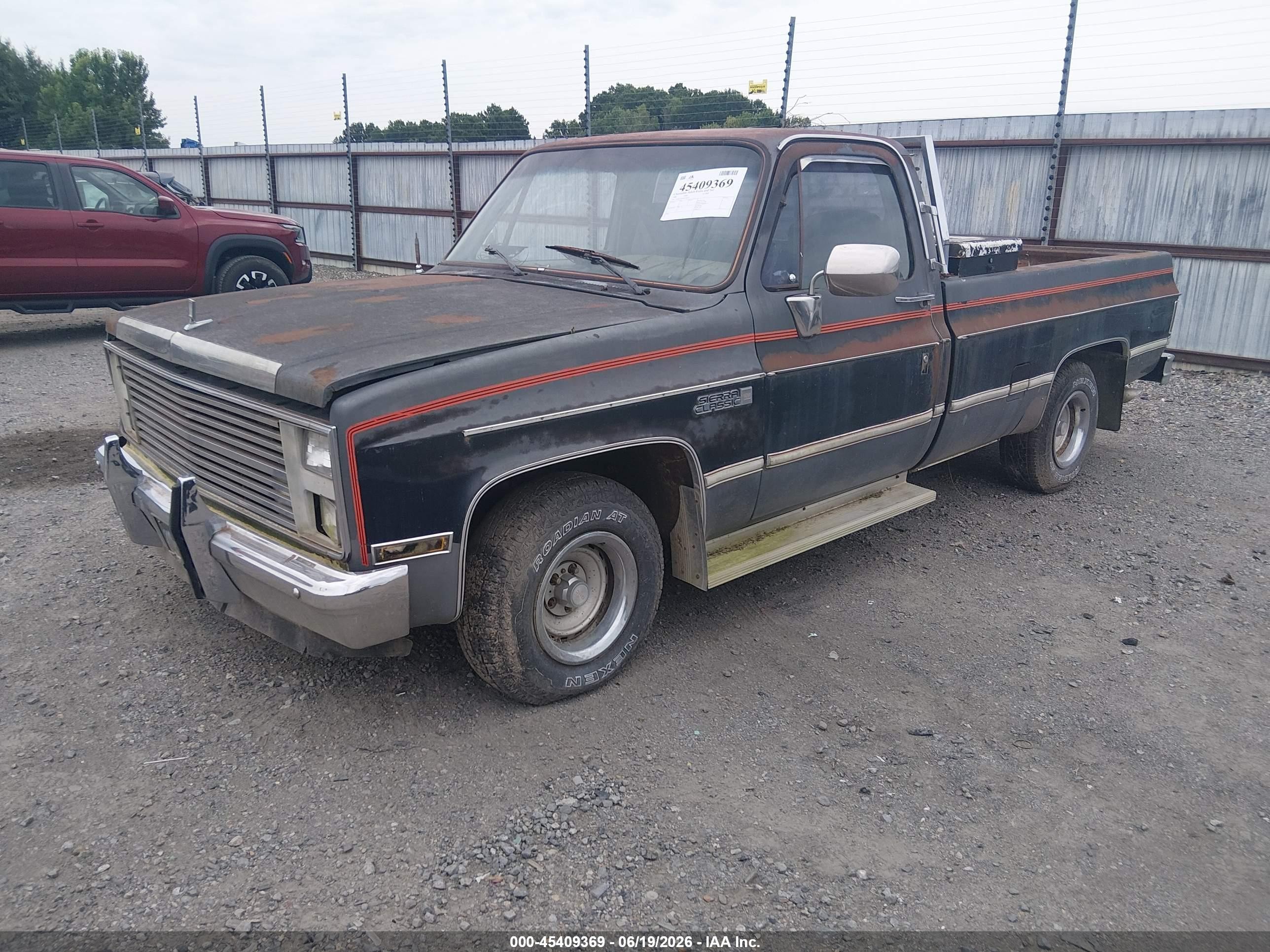 1986 Gmc C1500 Gray vin: 1GTDC14H5GF728953