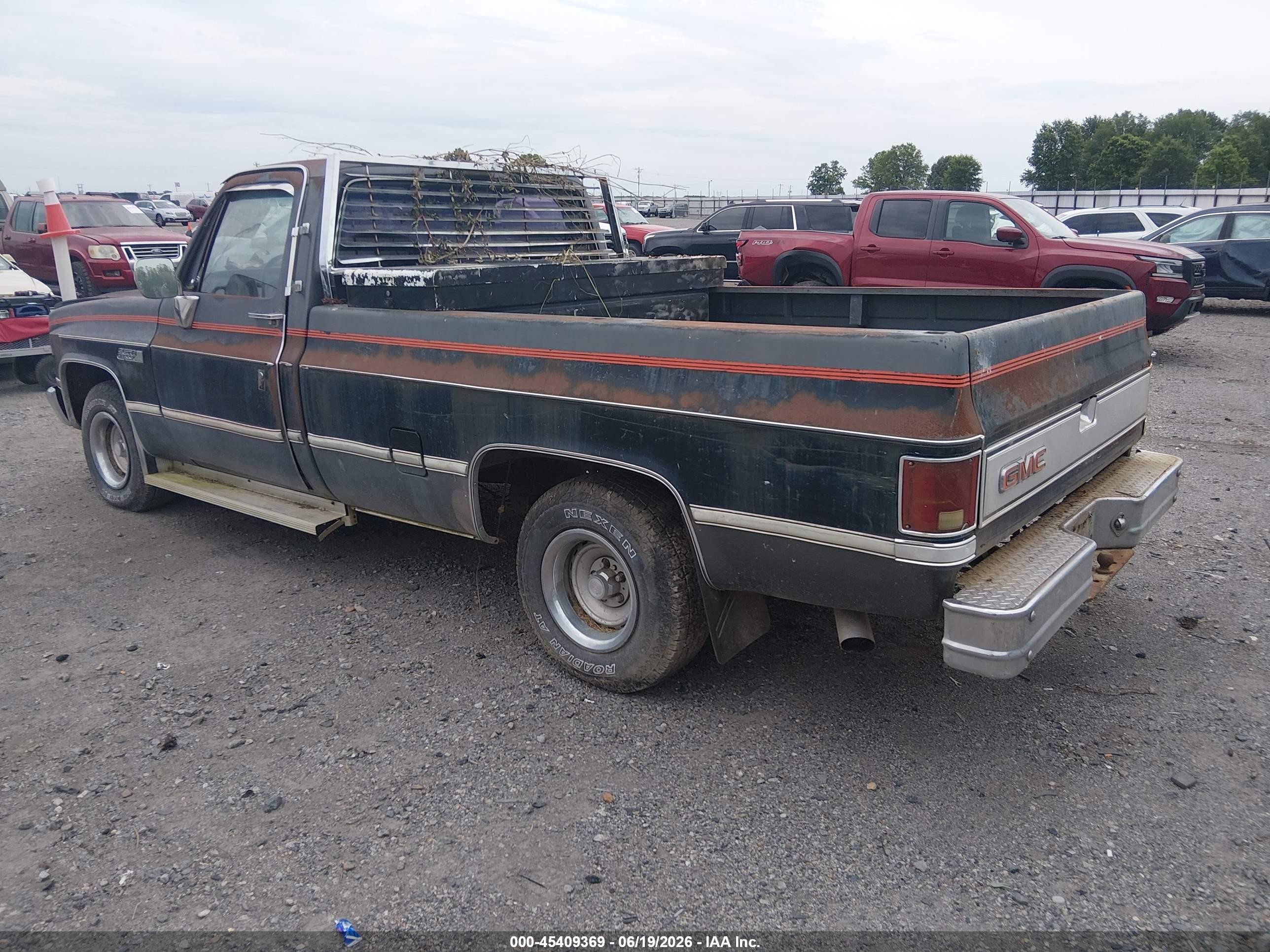 1986 Gmc C1500 Gray vin: 1GTDC14H5GF728953