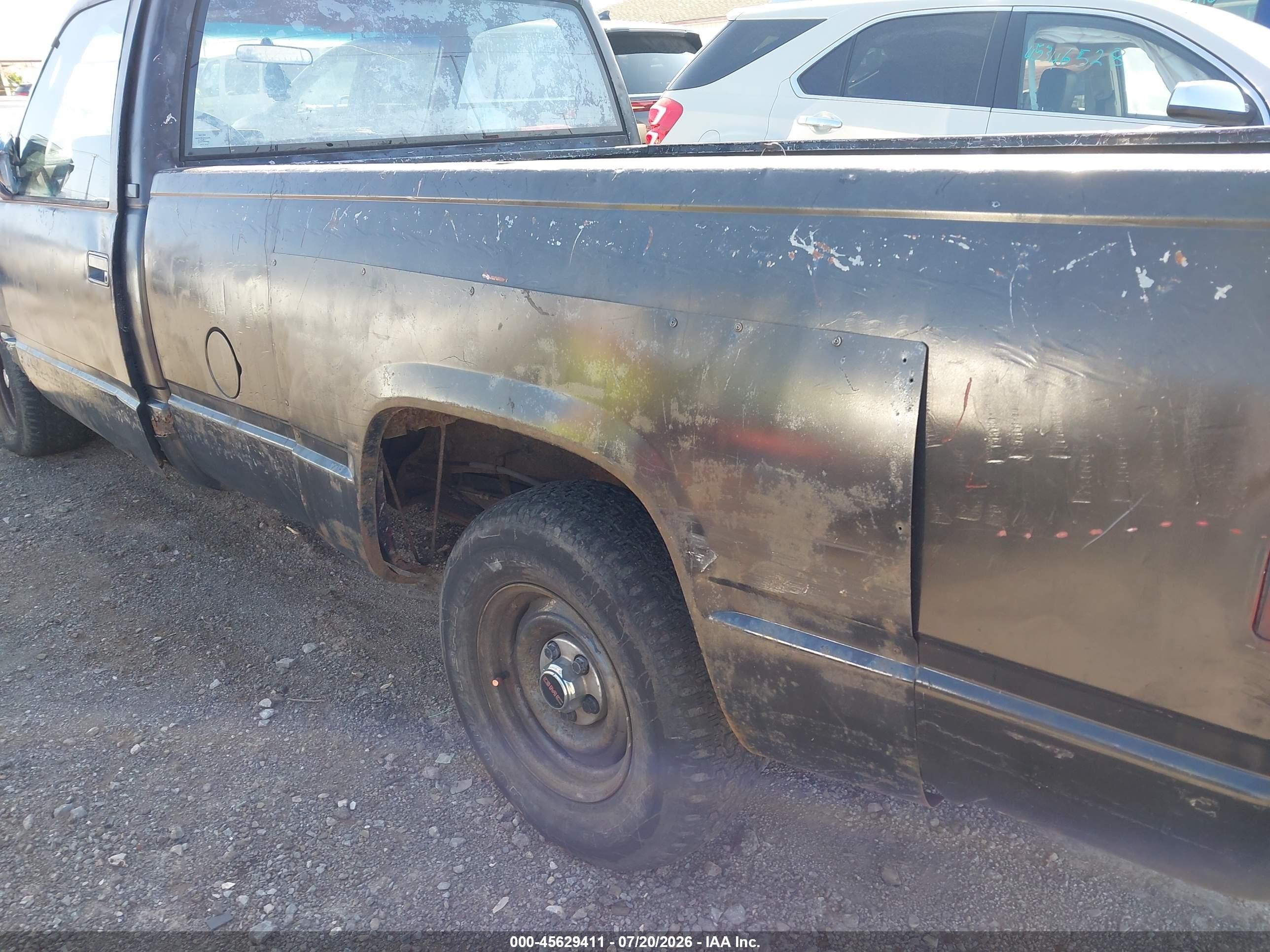 1990 Gmc Sierra C1500 Black vin: 1GTDC14H6LE516692