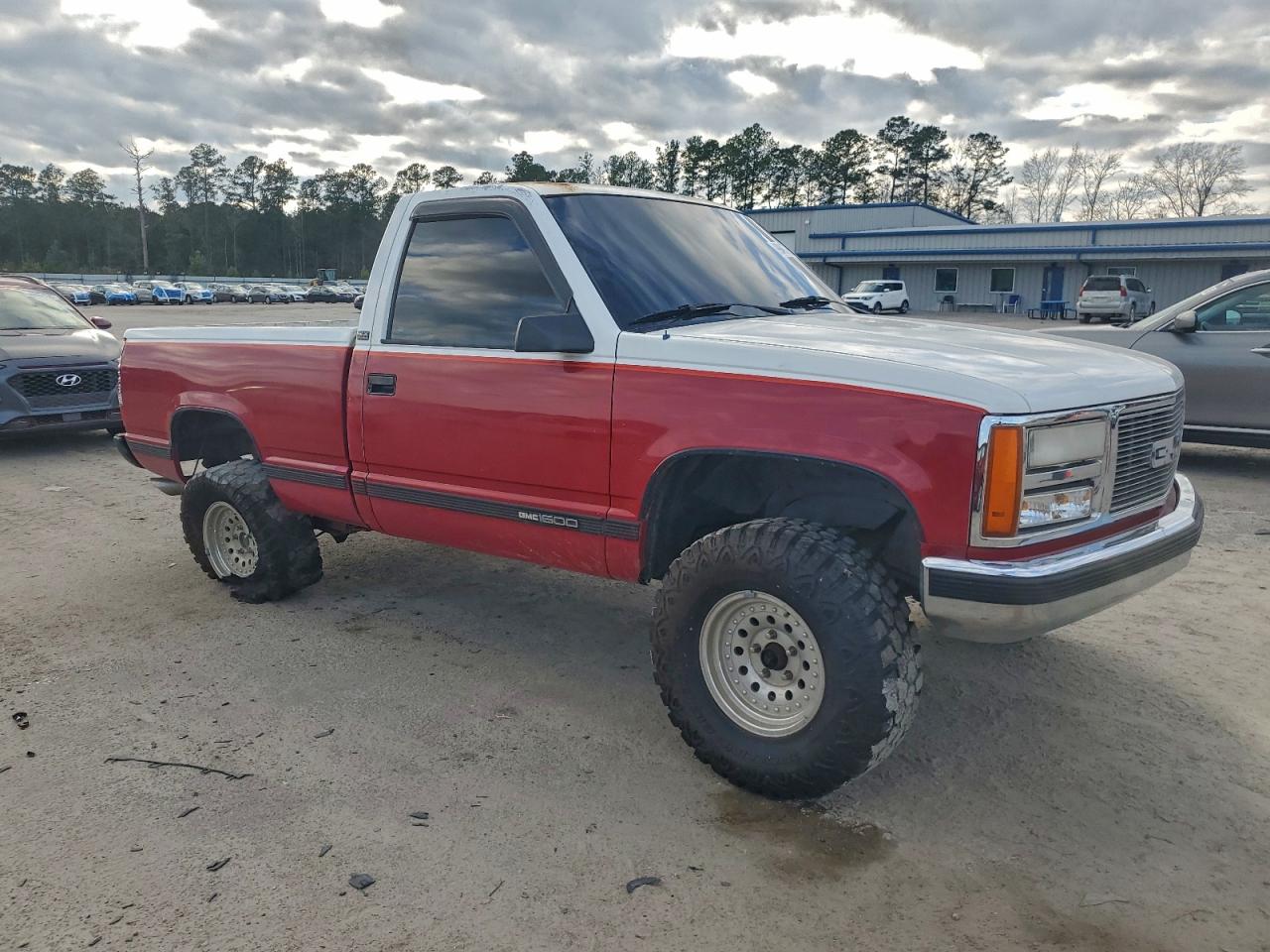 1989 Gmc Sierra C1500 Red vin: 1GTDC14H9KZ535969