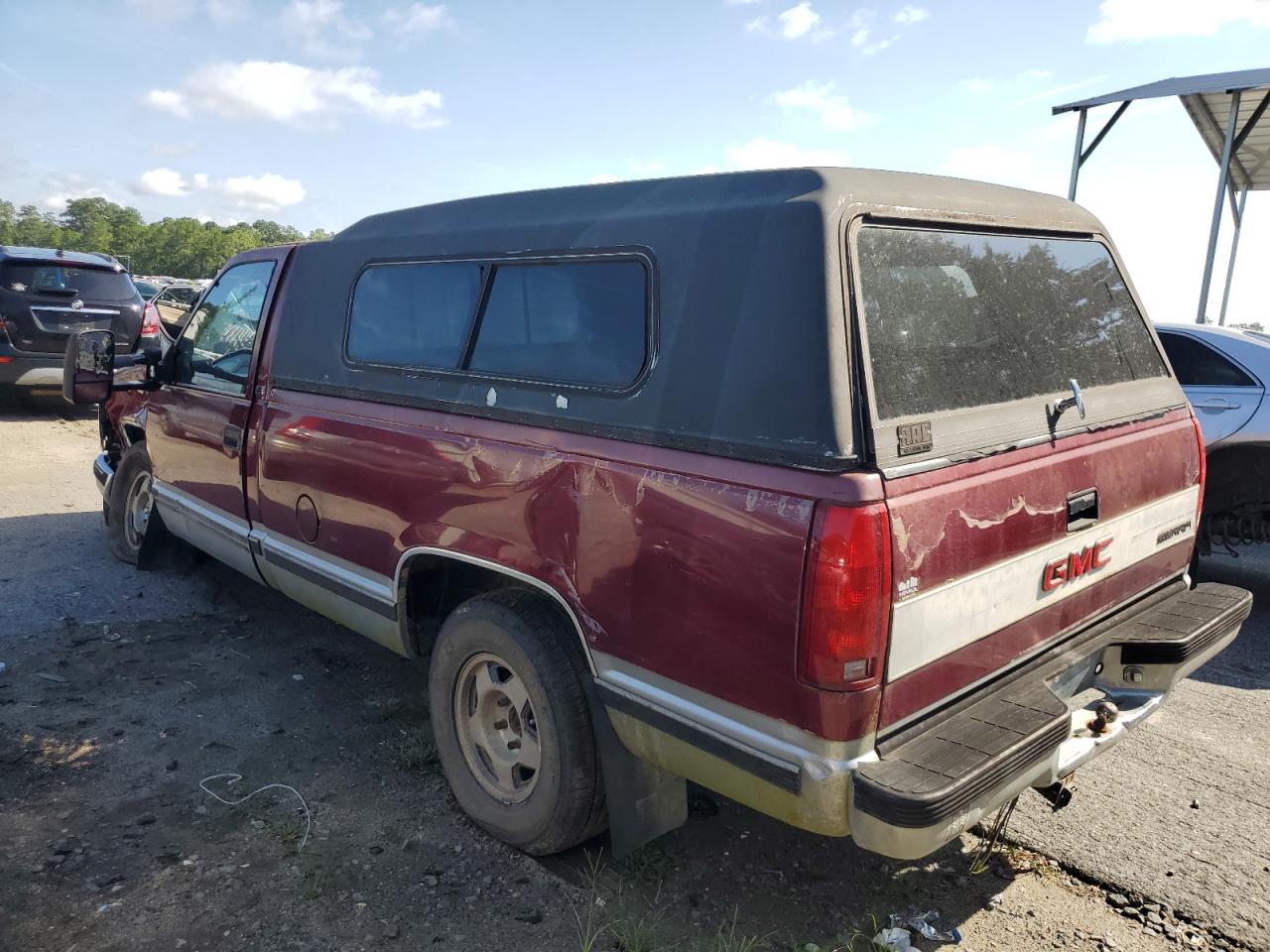 1989 Gmc Sierra C1500 Burgundy vin: 1GTDC14K2KE536979