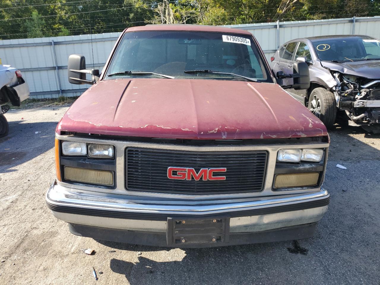 1989 Gmc Sierra C1500 Burgundy vin: 1GTDC14K2KE536979