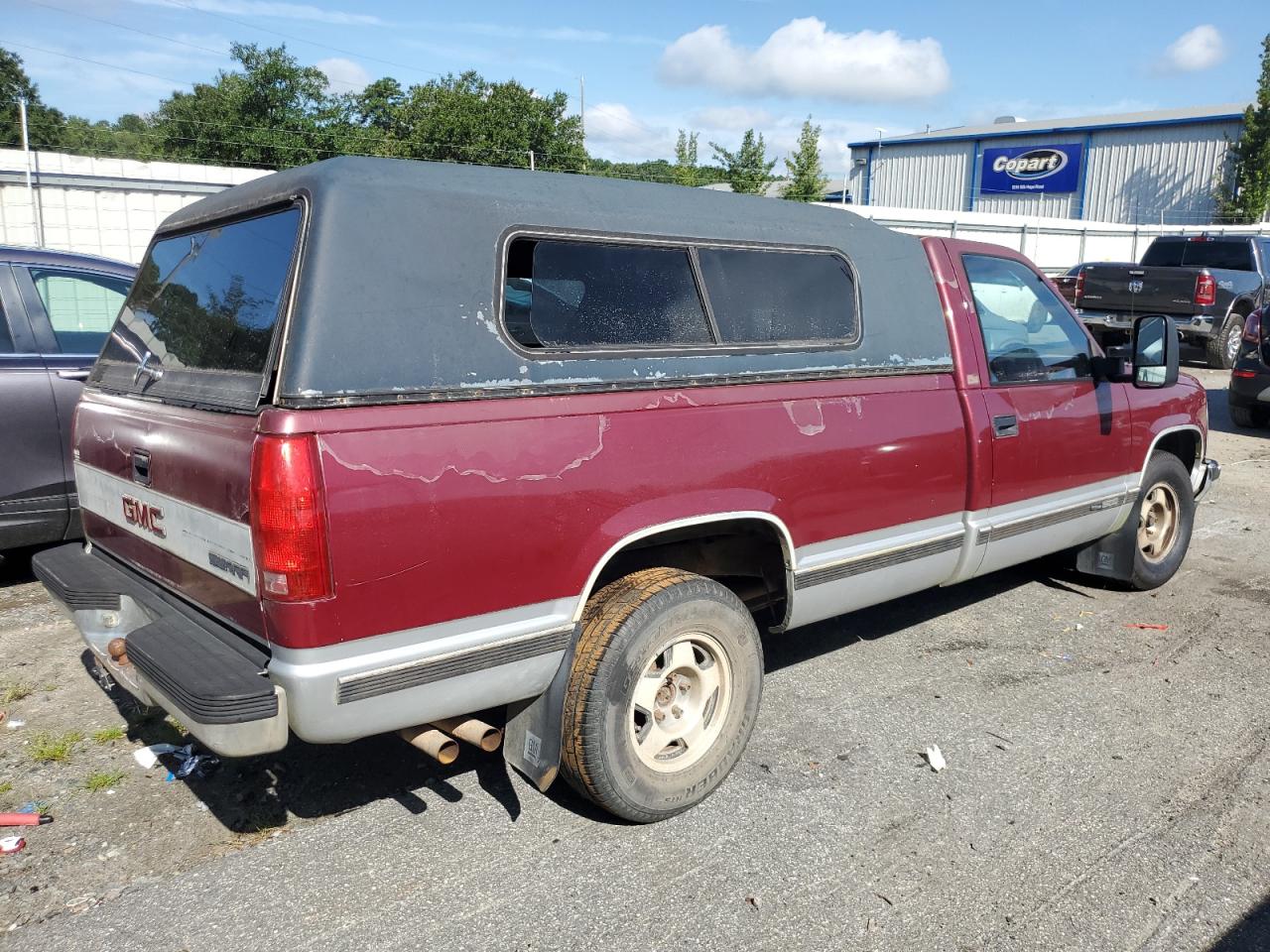 1989 Gmc Sierra C1500 Burgundy vin: 1GTDC14K2KE536979