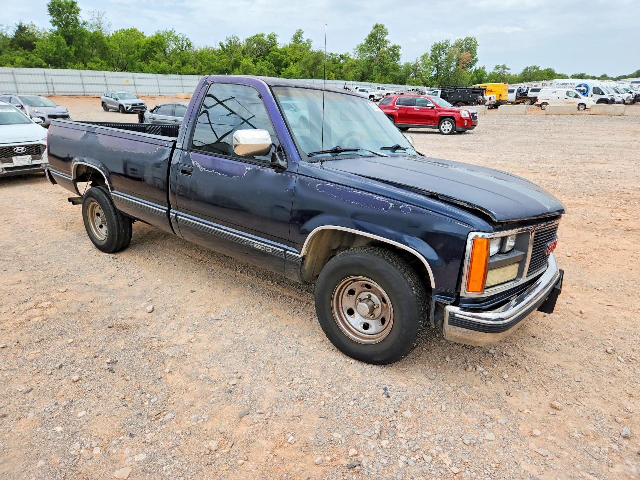 1989 Gmc Sierra C1500 Blue vin: 1GTDC14K5KZ546107