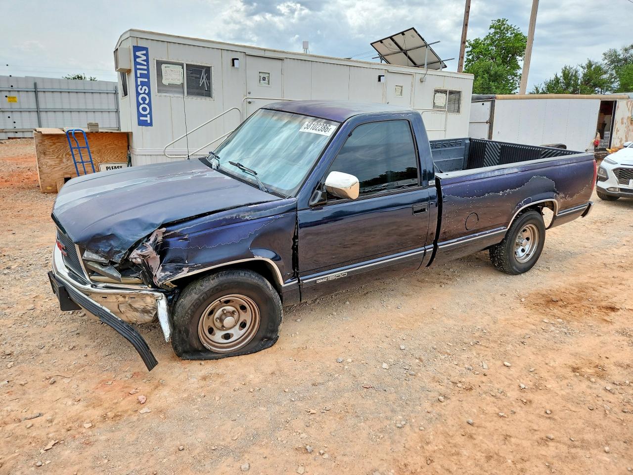1989 Gmc Sierra C1500 Blue vin: 1GTDC14K5KZ546107
