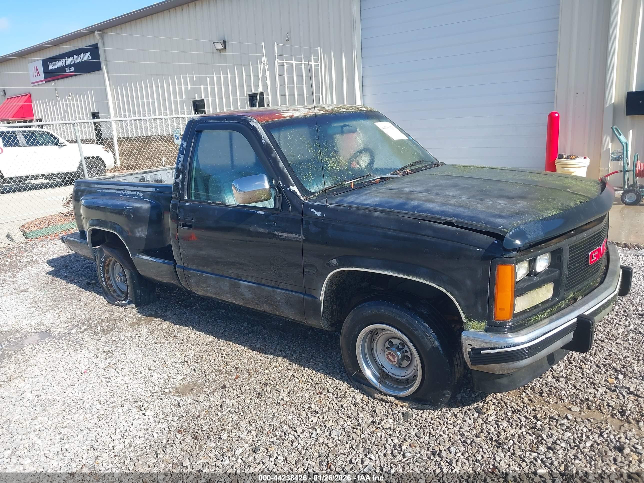 1989 Gmc Sierra C1500 Black vin: 1GTDC14K5KZ548908