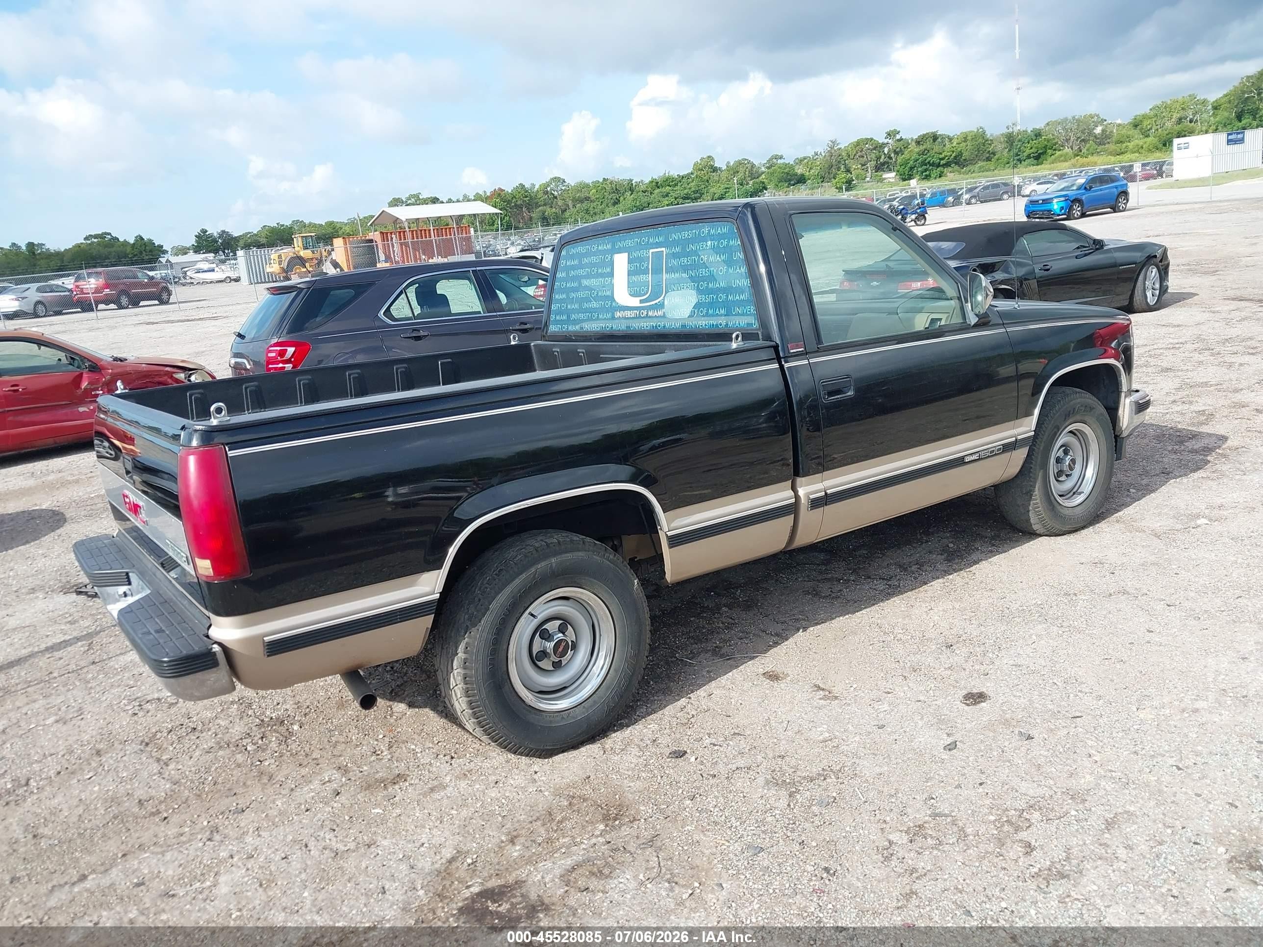 1991 Gmc Sierra C1500 Black vin: 1GTDC14K8MZ509099