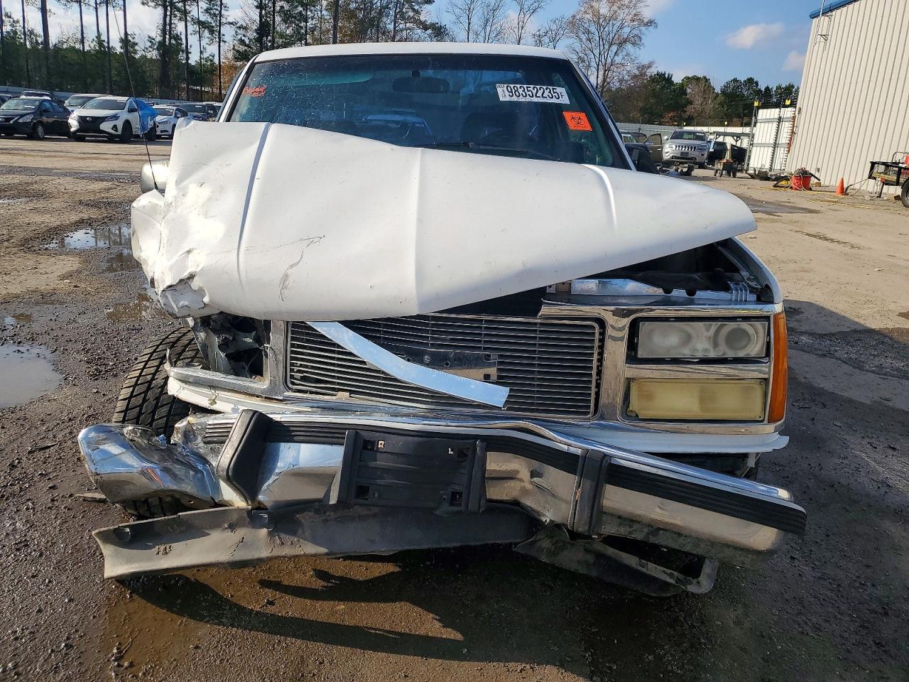 1992 Gmc Sierra C1500 White vin: 1GTDC14KXNZ503631
