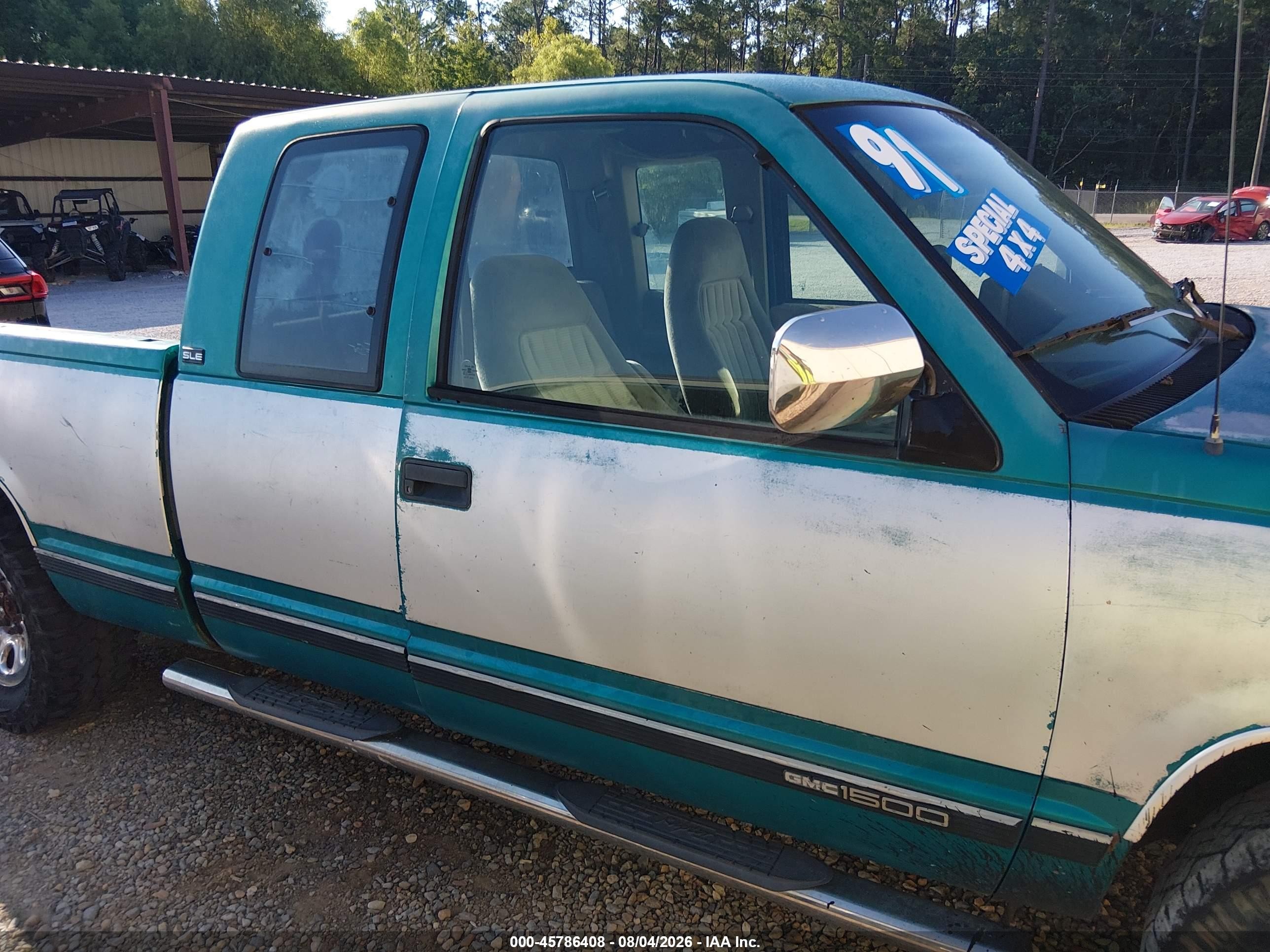 1991 Gmc Sierra C1500 Green vin: 1GTDC14Z5MZ537505