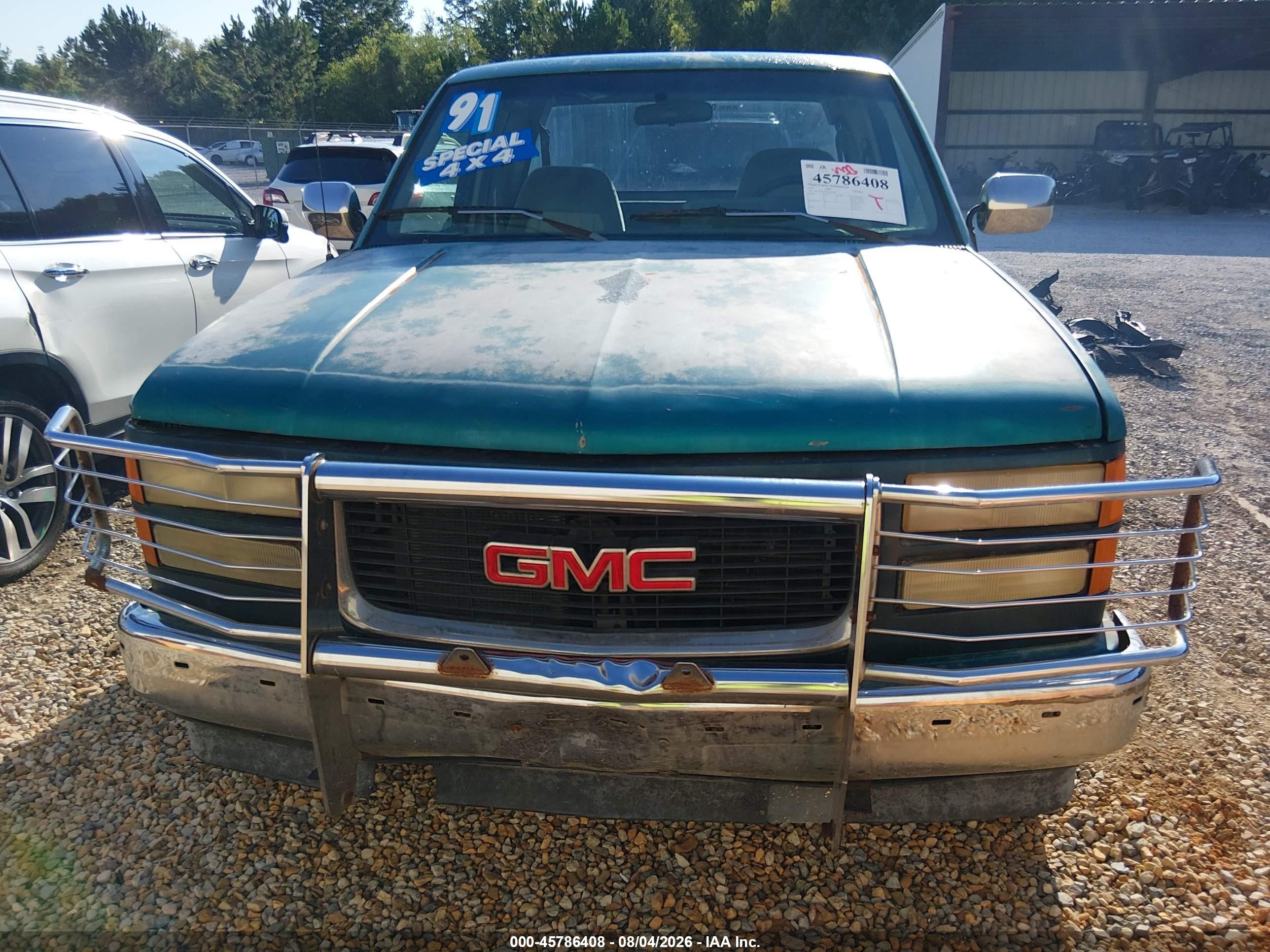 1991 Gmc Sierra C1500 Green vin: 1GTDC14Z5MZ537505