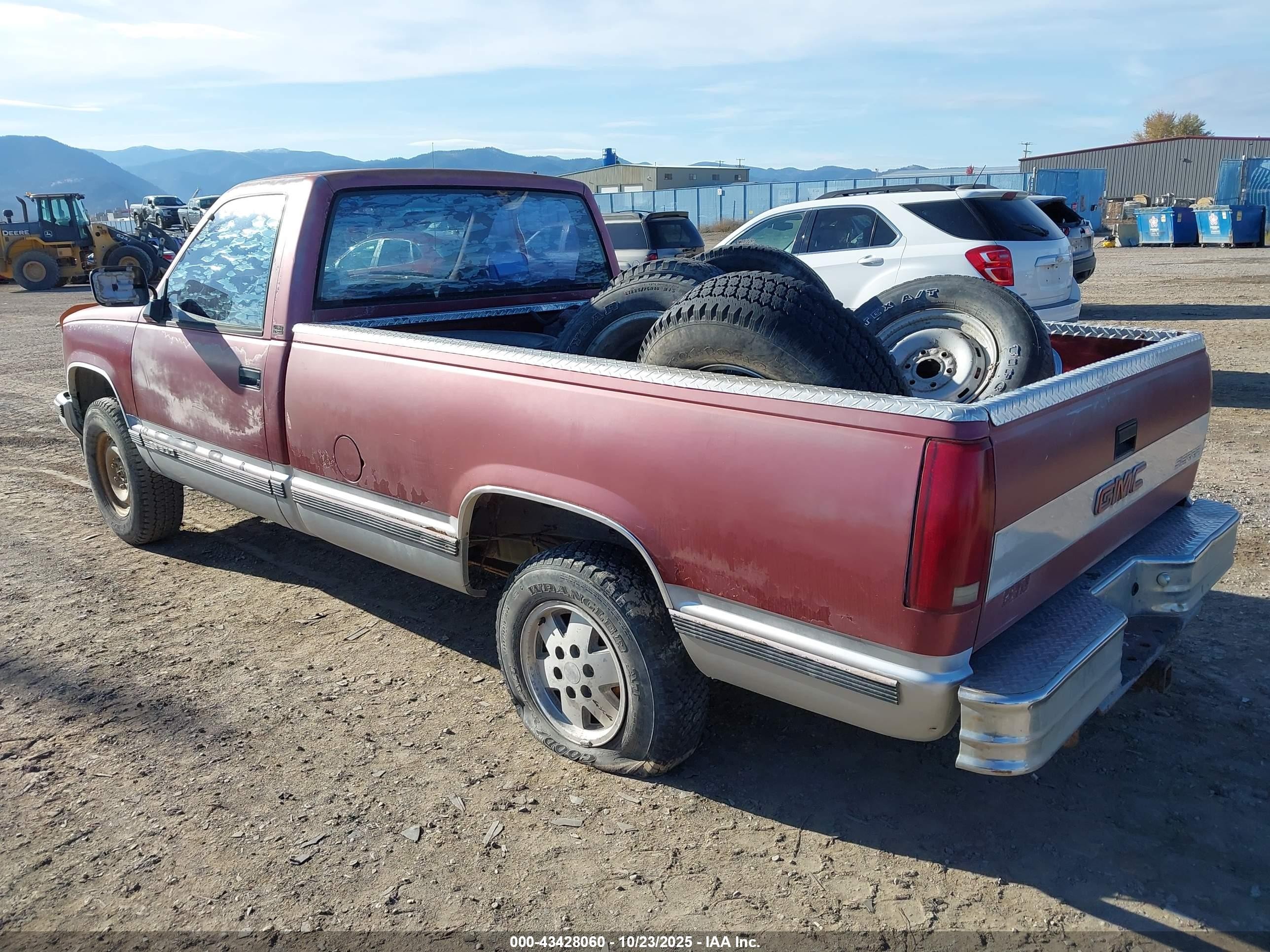 1988 Gmc Gmt-400 K1500 Red vin: 1GTDK14K3JE505547