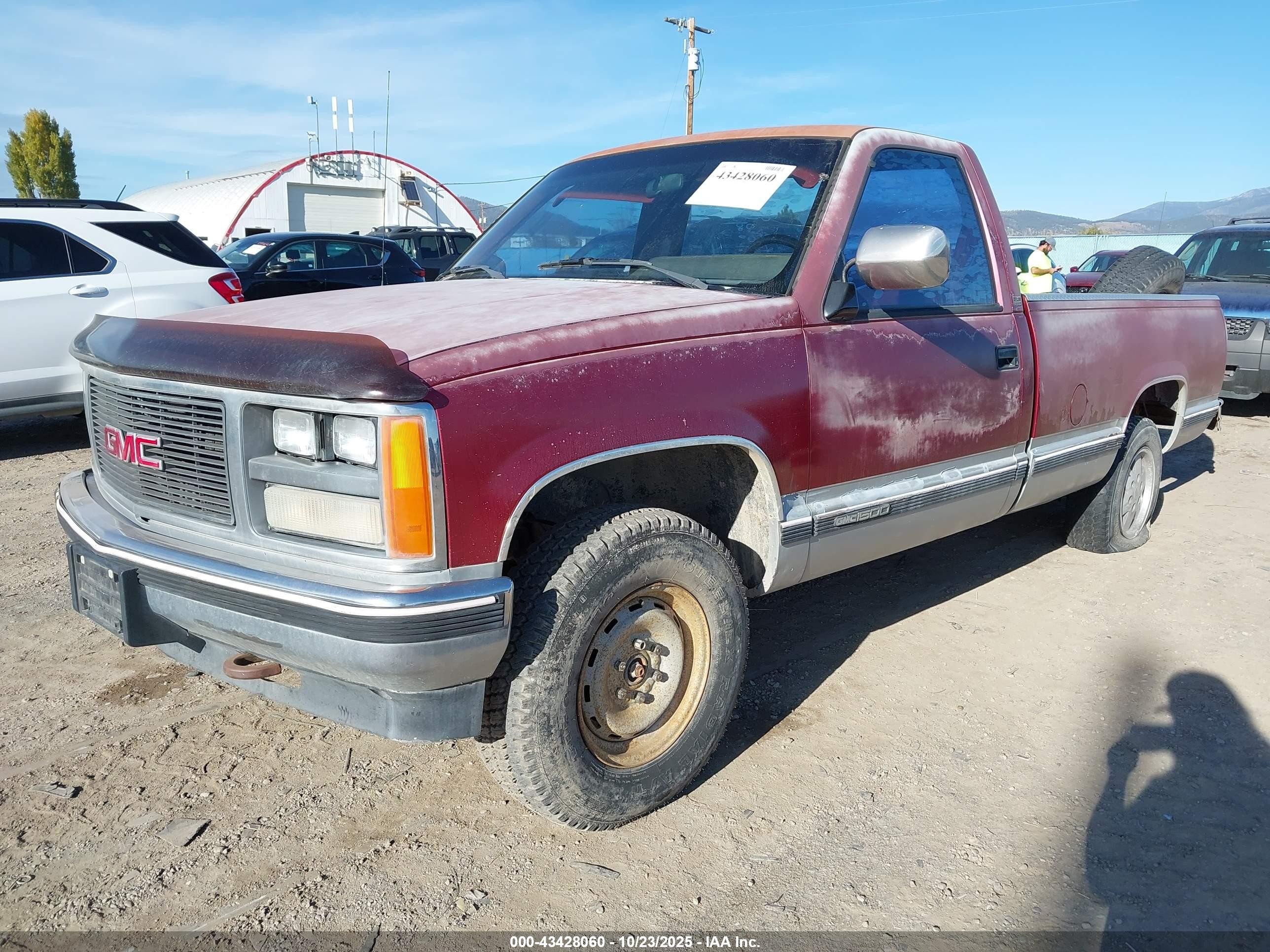 1988 Gmc Gmt-400 K1500 Red vin: 1GTDK14K3JE505547