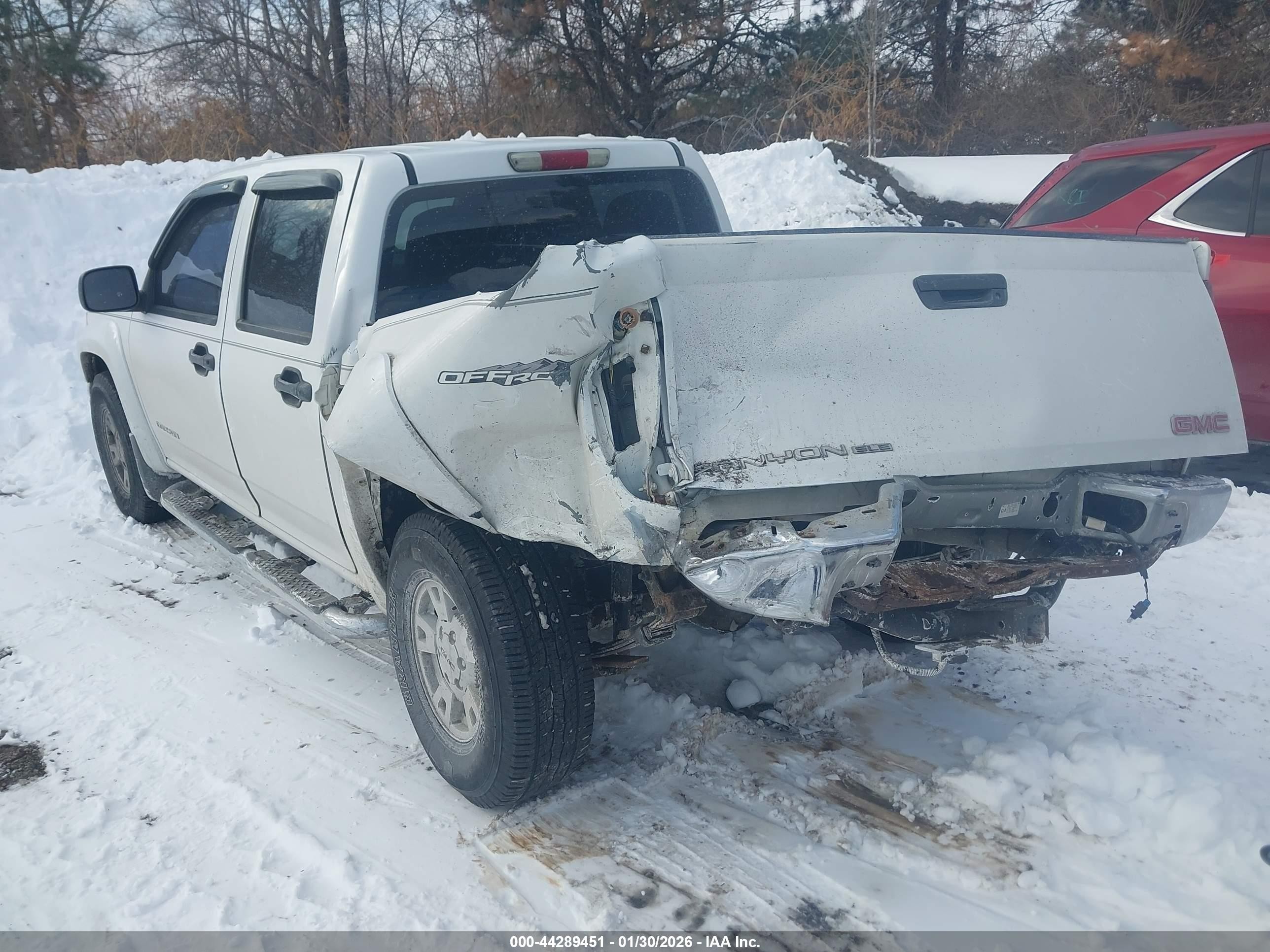 2004 Gmc Canyon Sle White vin: 1GTDS136248207806