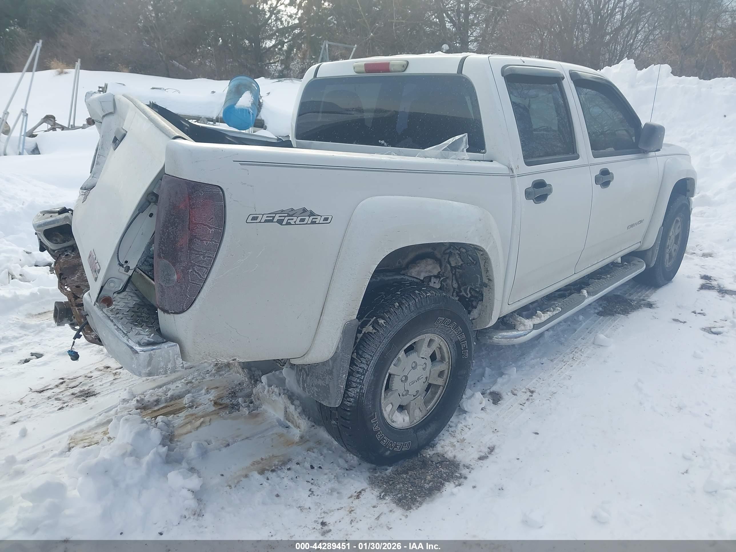 2004 Gmc Canyon Sle White vin: 1GTDS136248207806