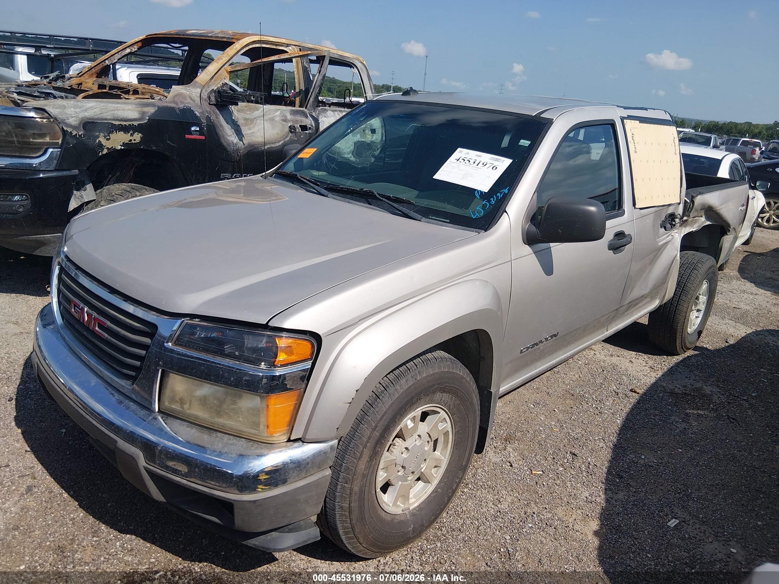 2005 Gmc Canyon Sle Silver vin: 1GTDS136458154981
