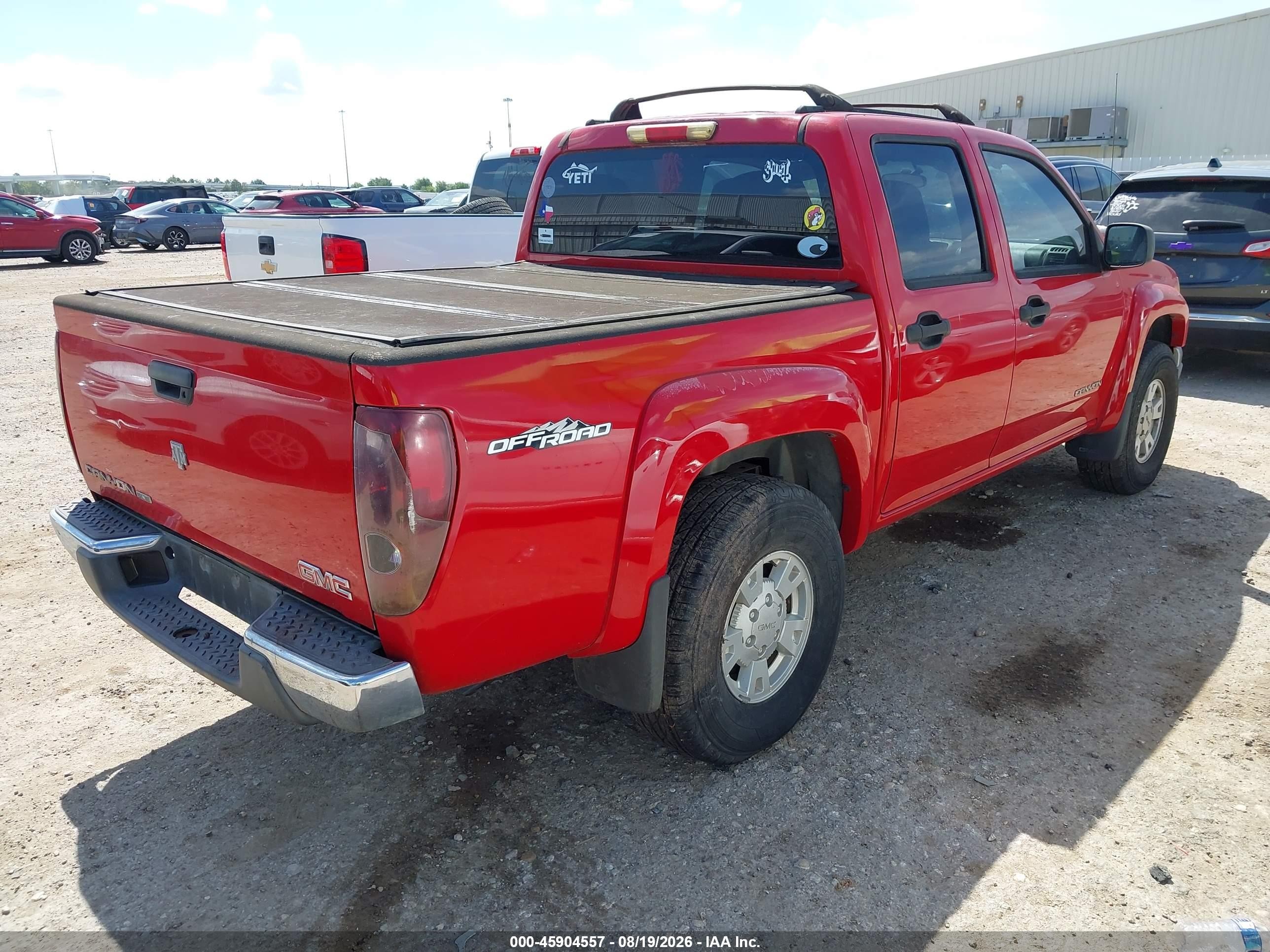 2005 Gmc Canyon Sle Red vin: 1GTDS136758216728