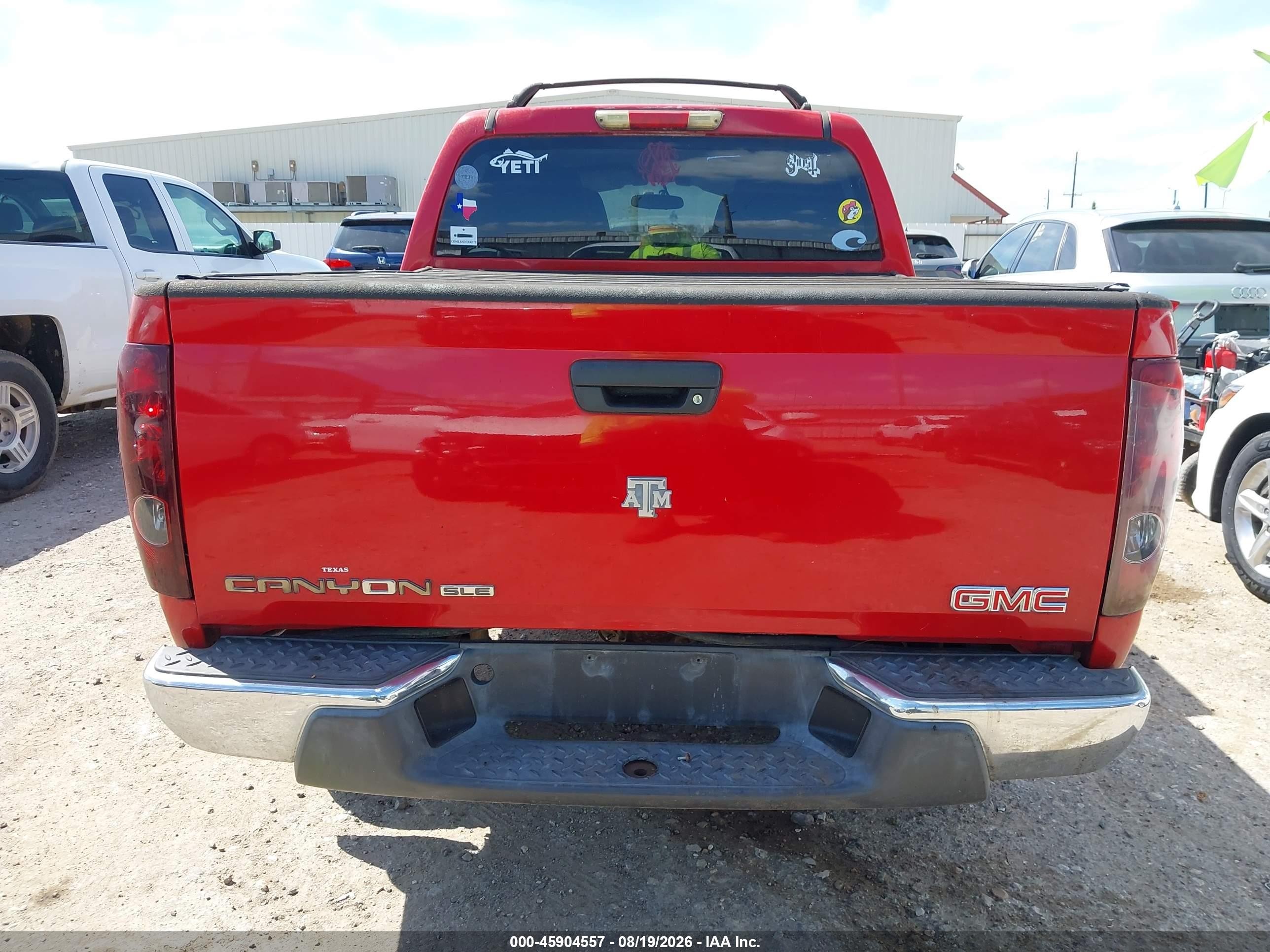 2005 Gmc Canyon Sle Red vin: 1GTDS136758216728