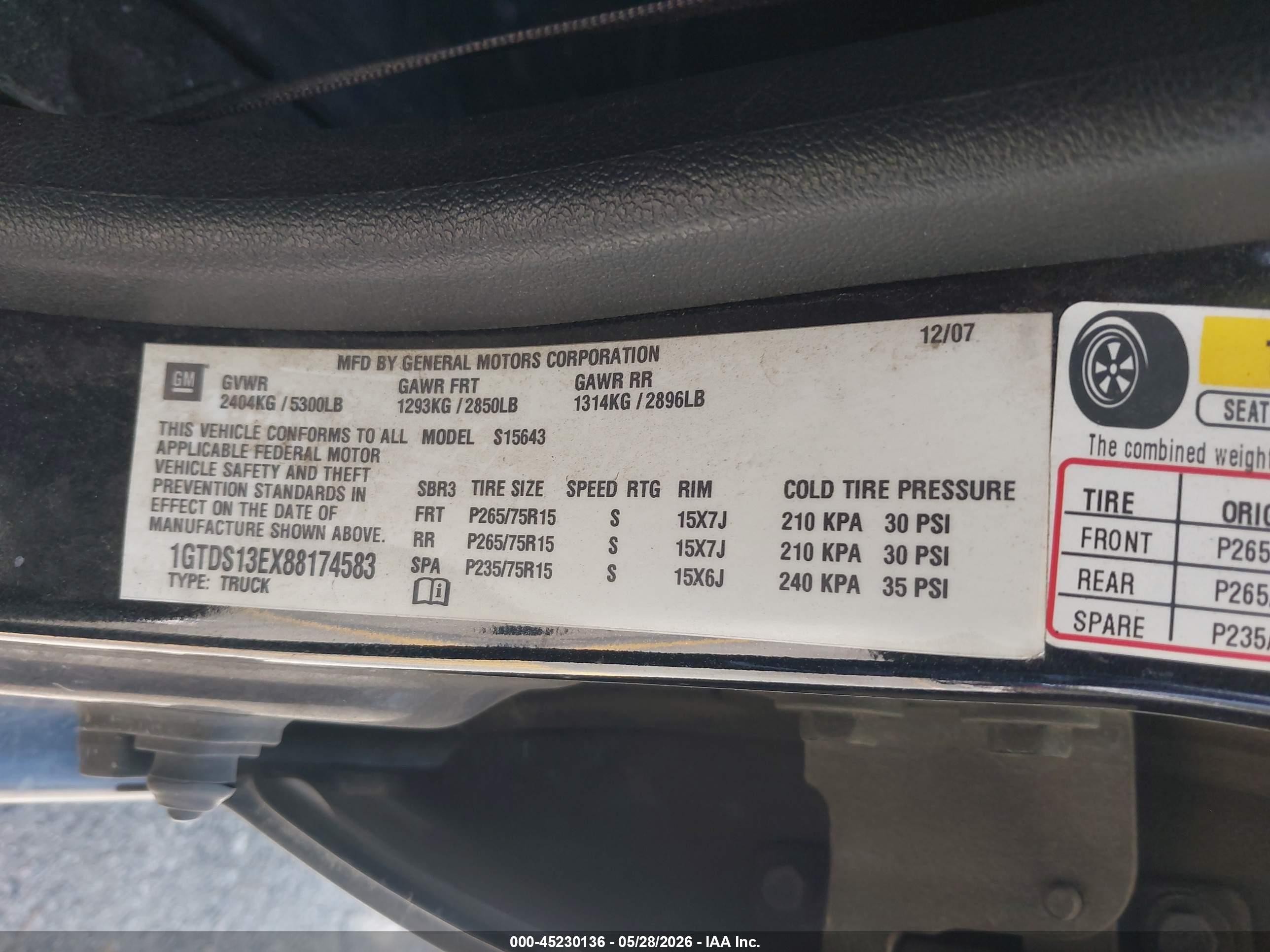 2008 Gmc Canyon Sle1 Black vin: 1GTDS13EX88174583