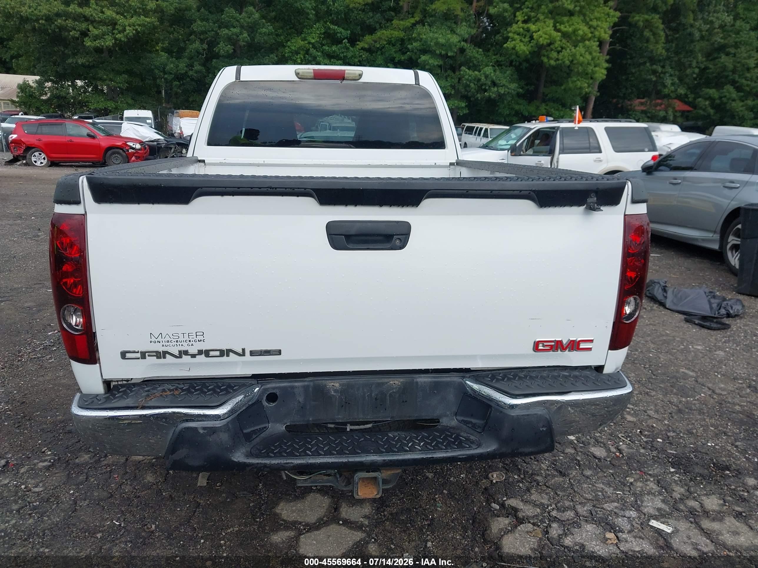 2005 Gmc Canyon Sle White vin: 1GTDS196058107633
