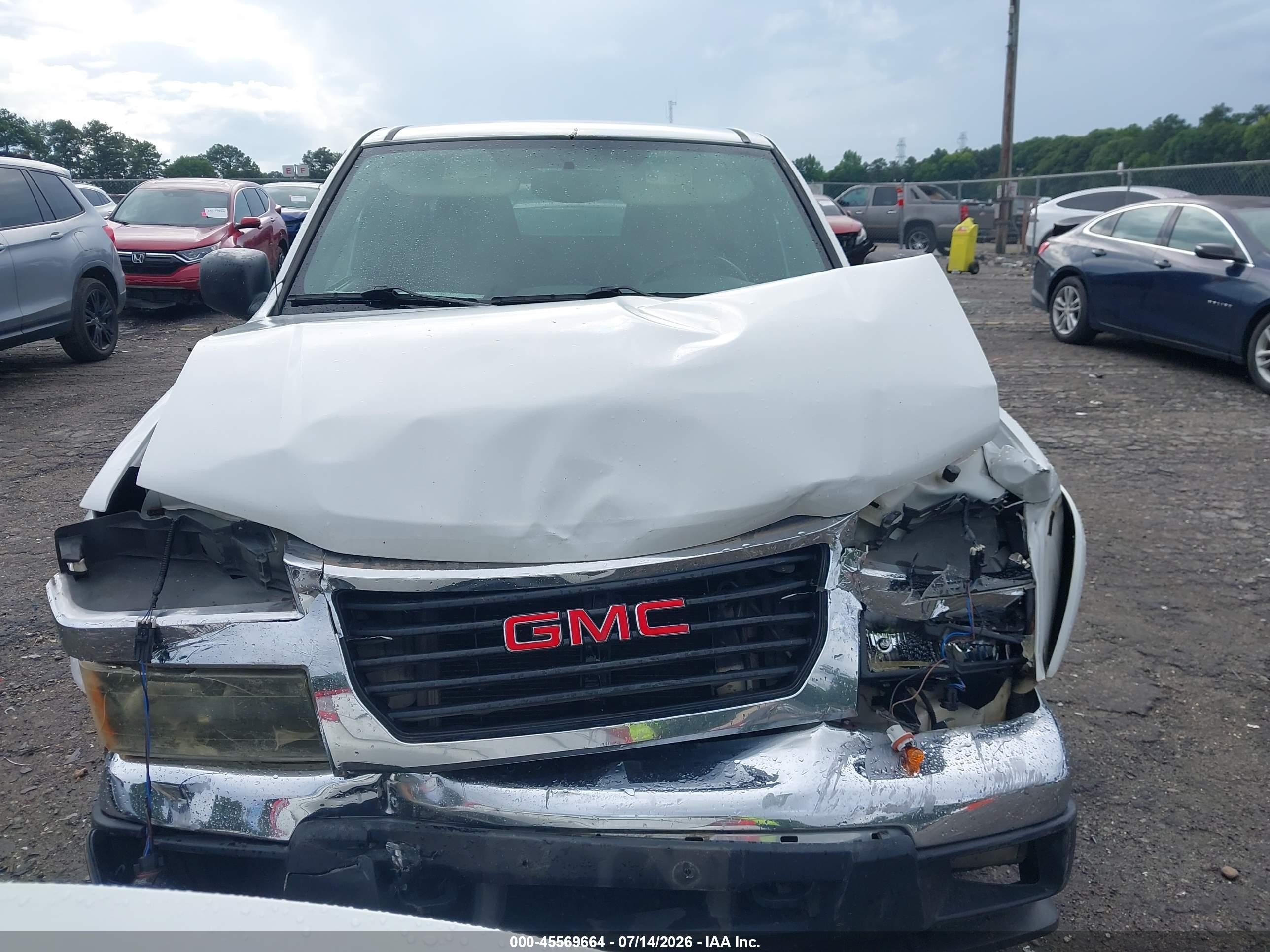 2005 Gmc Canyon Sle White vin: 1GTDS196058107633
