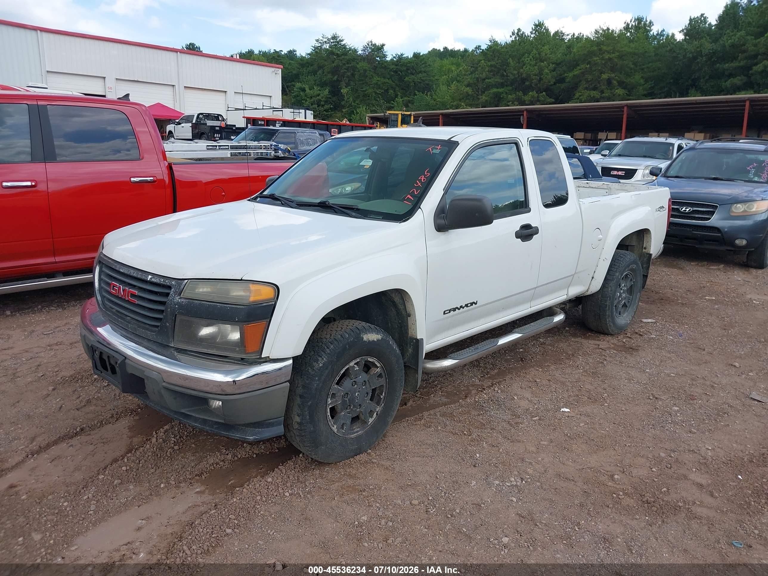 2005 Gmc Canyon Sl White vin: 1GTDS196658172485