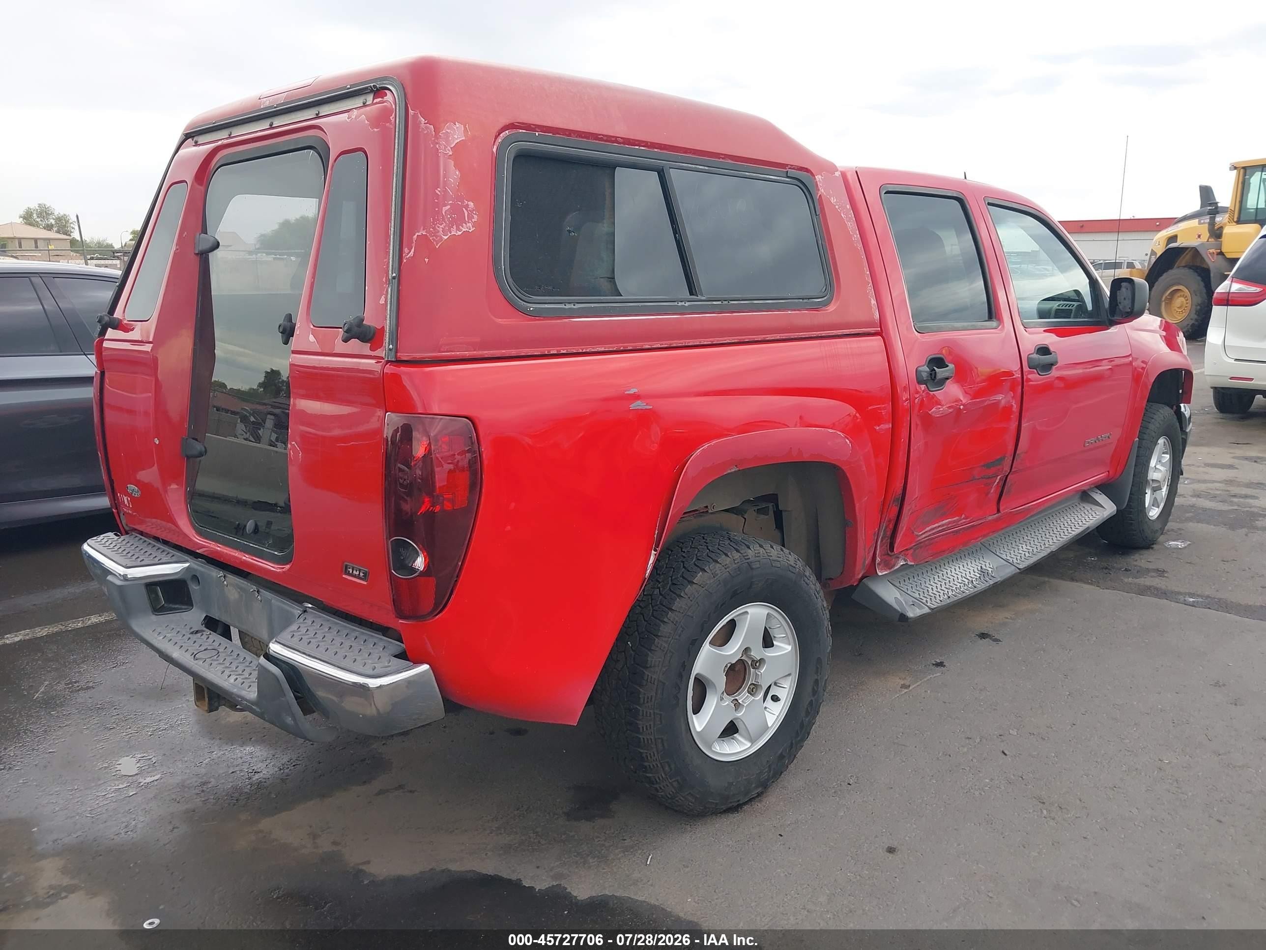 2005 Gmc Canyon Sle Red vin: 1GTDT136158230041